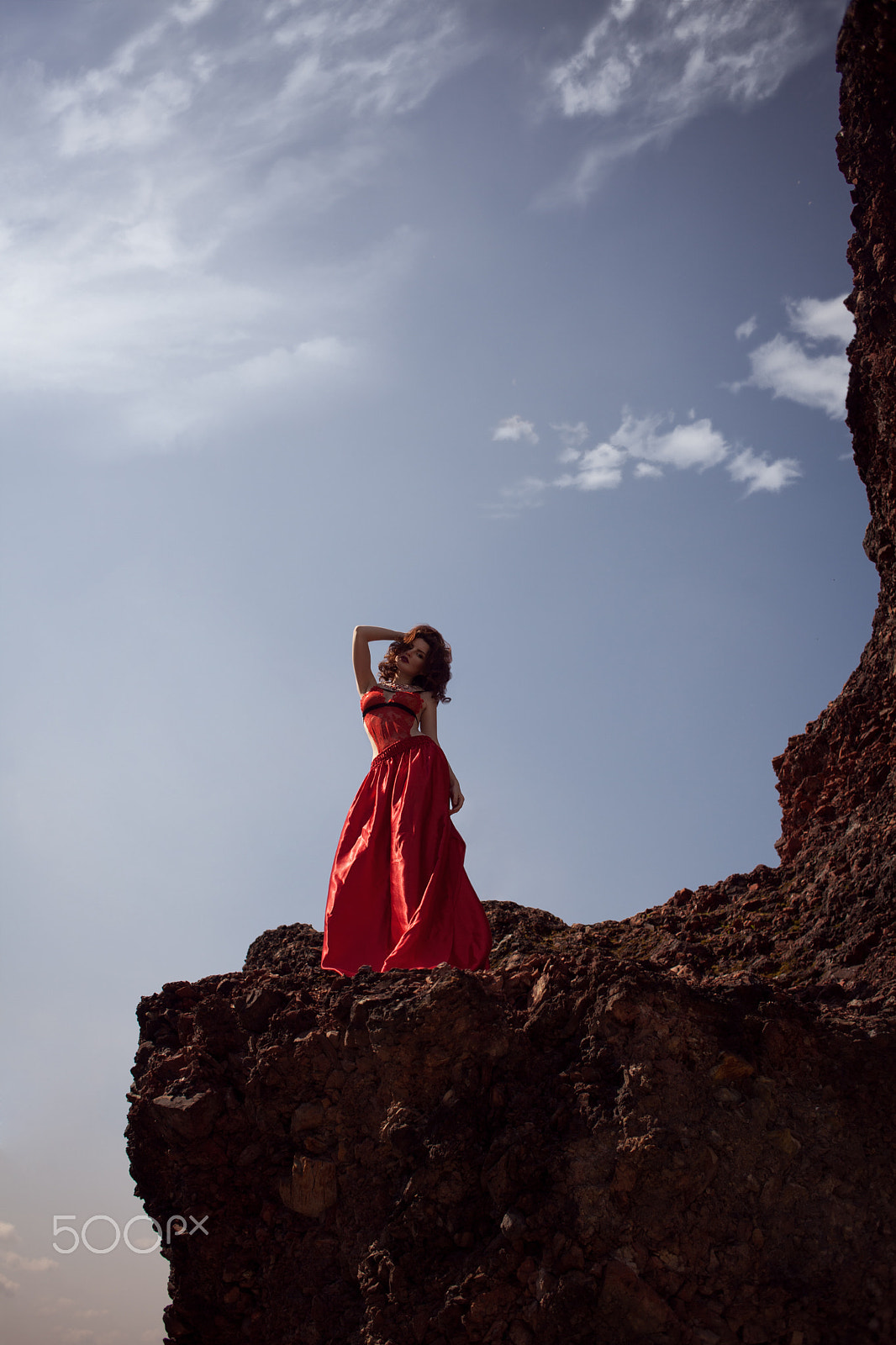 Canon EOS 5D Mark II + Canon EF 28mm F2.8 sample photo. Lady in red photography