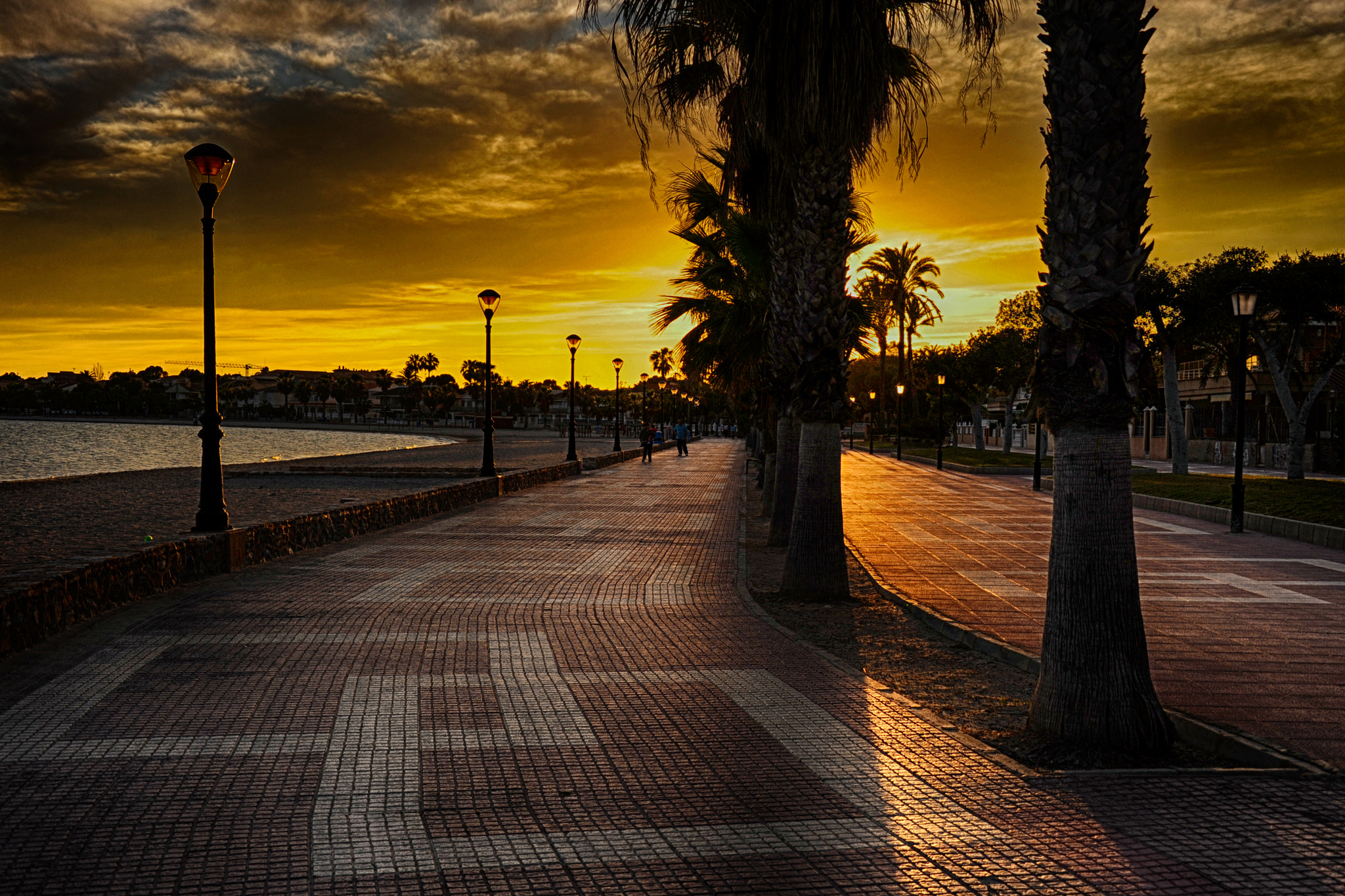 Nikon D700 + Tamron AF 28-300mm F3.5-6.3 XR Di VC LD Aspherical (IF) Macro sample photo. Sunset in los alcazares photography