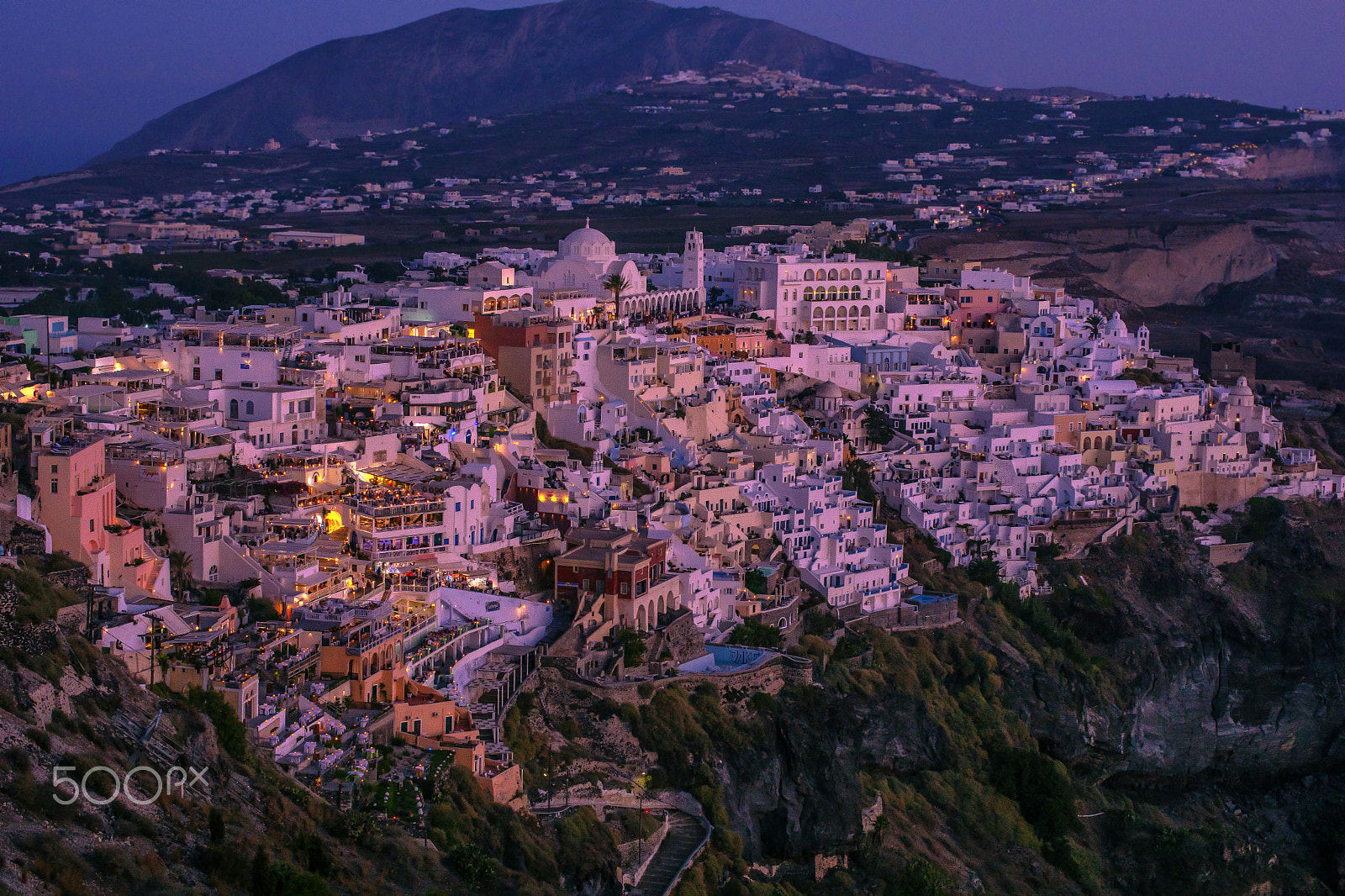 Sigma 50mm F1.4 EX DG HSM sample photo. Santorin-fira-color photography