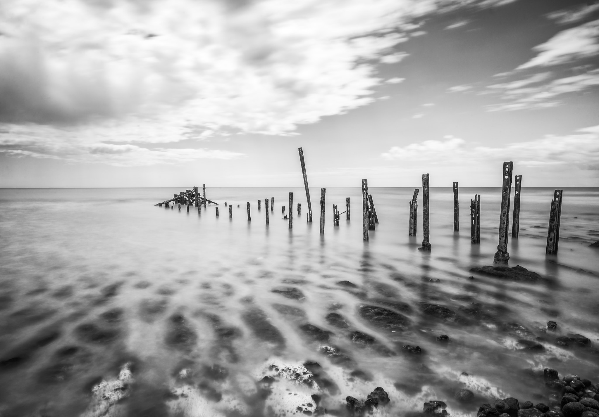 Nikon Df sample photo. Newhaven west beach, east sussex photography