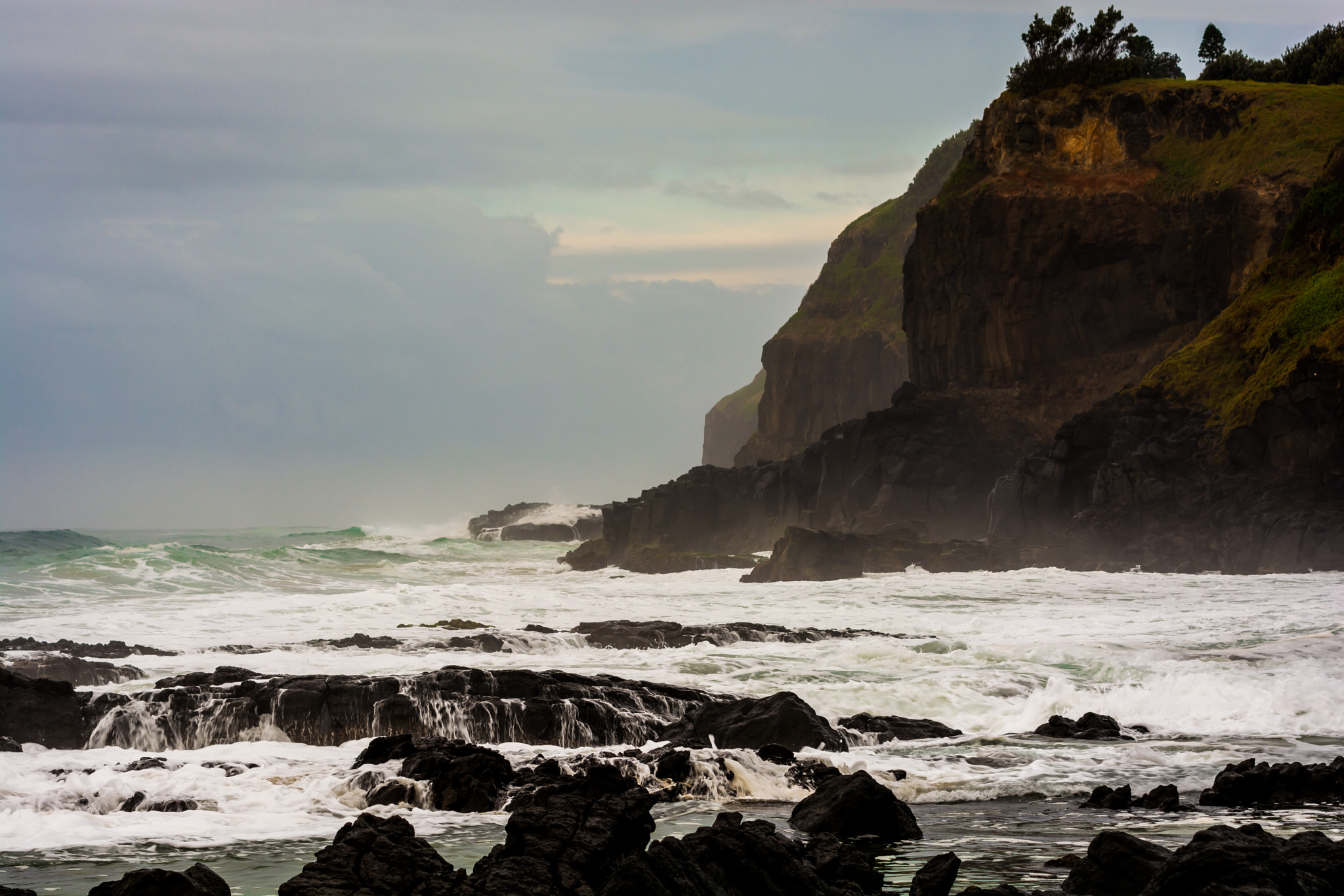 Sigma 70-200mm F2.8 EX DG OS HSM sample photo. Rugged coastline photography