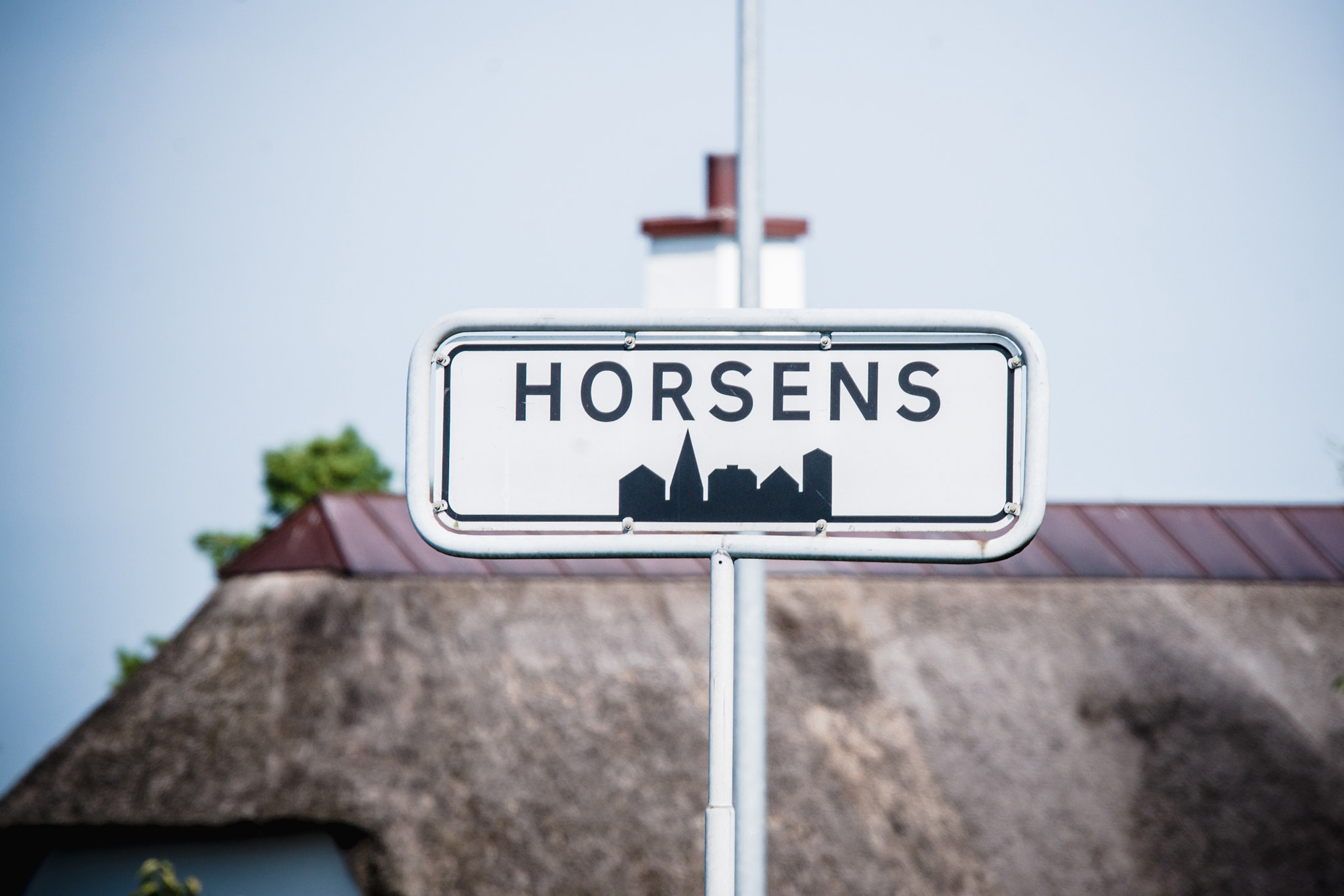 Sony 70-400mm F4-5.6 G SSM II sample photo. Horsens city sign in jylland photography