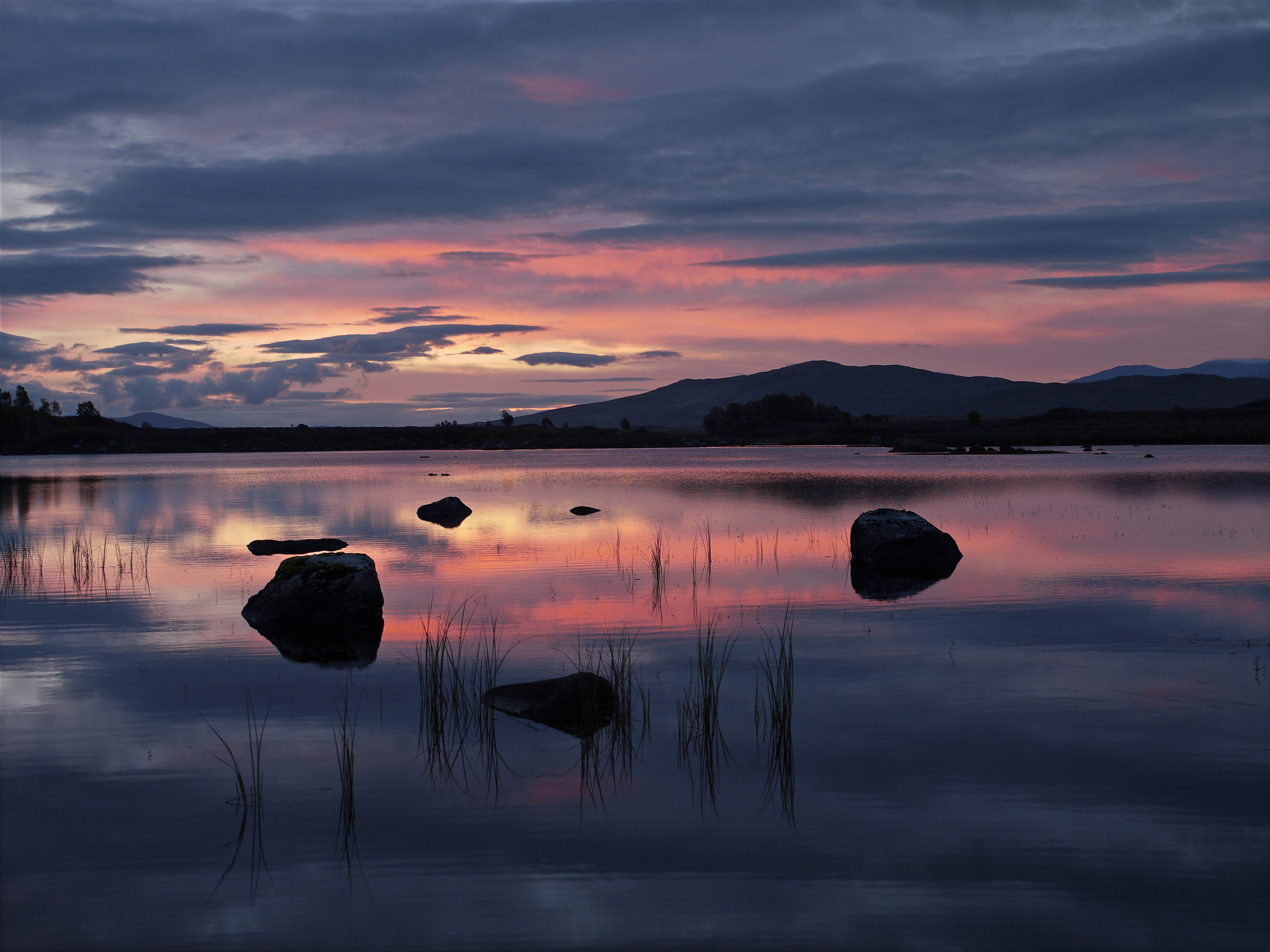 Panasonic Lumix DMC-GF1 sample photo. Crimson dawn on loch ba photography
