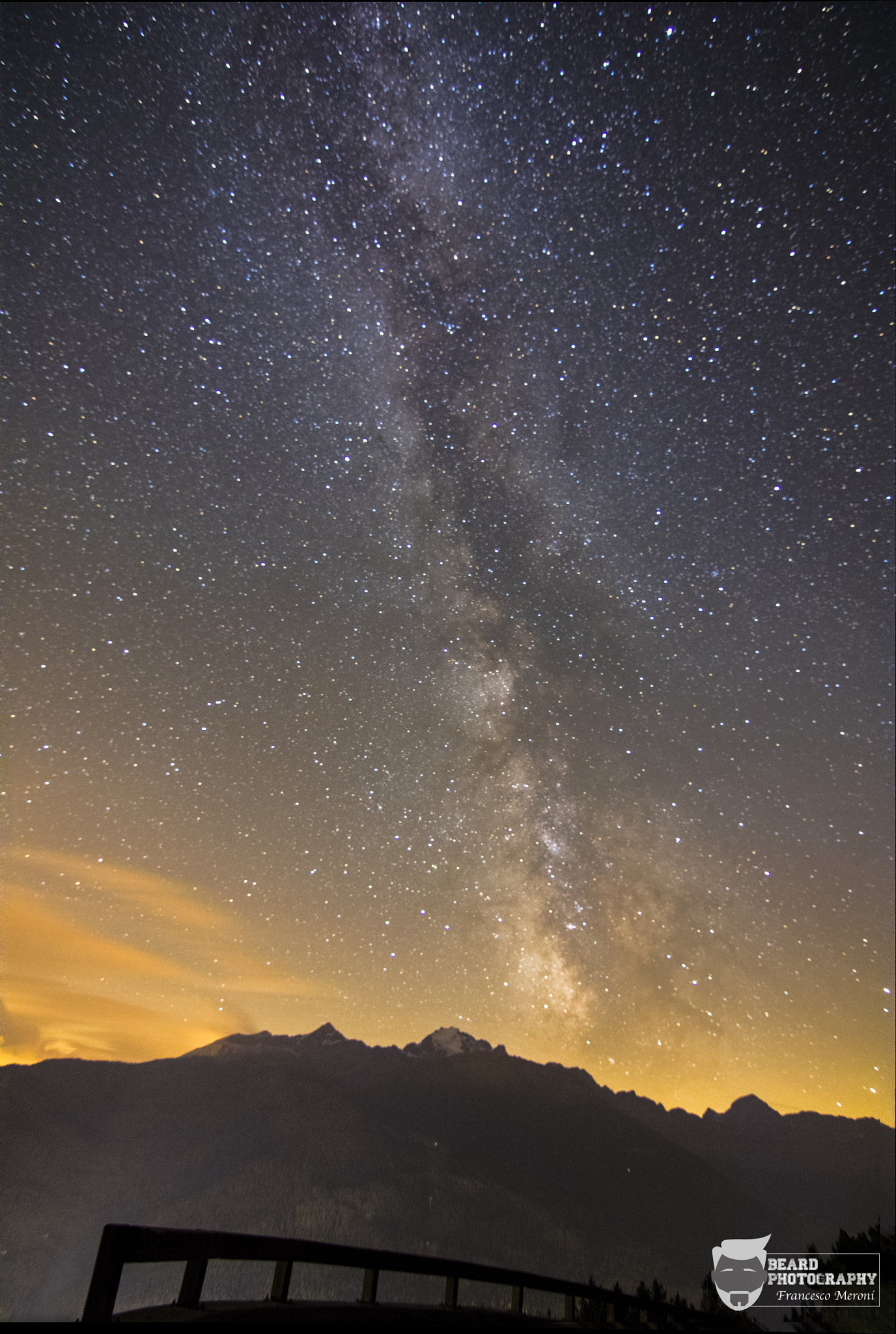 Canon EOS 750D (EOS Rebel T6i / EOS Kiss X8i) sample photo. Milky way guardrail photography