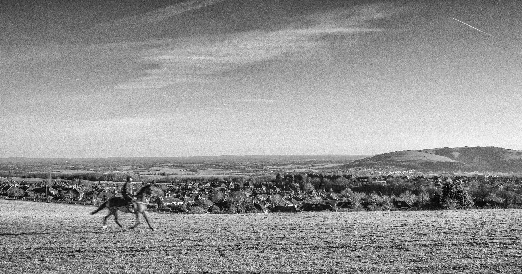 Nikon Df sample photo. View over lewes from landport bottom photography