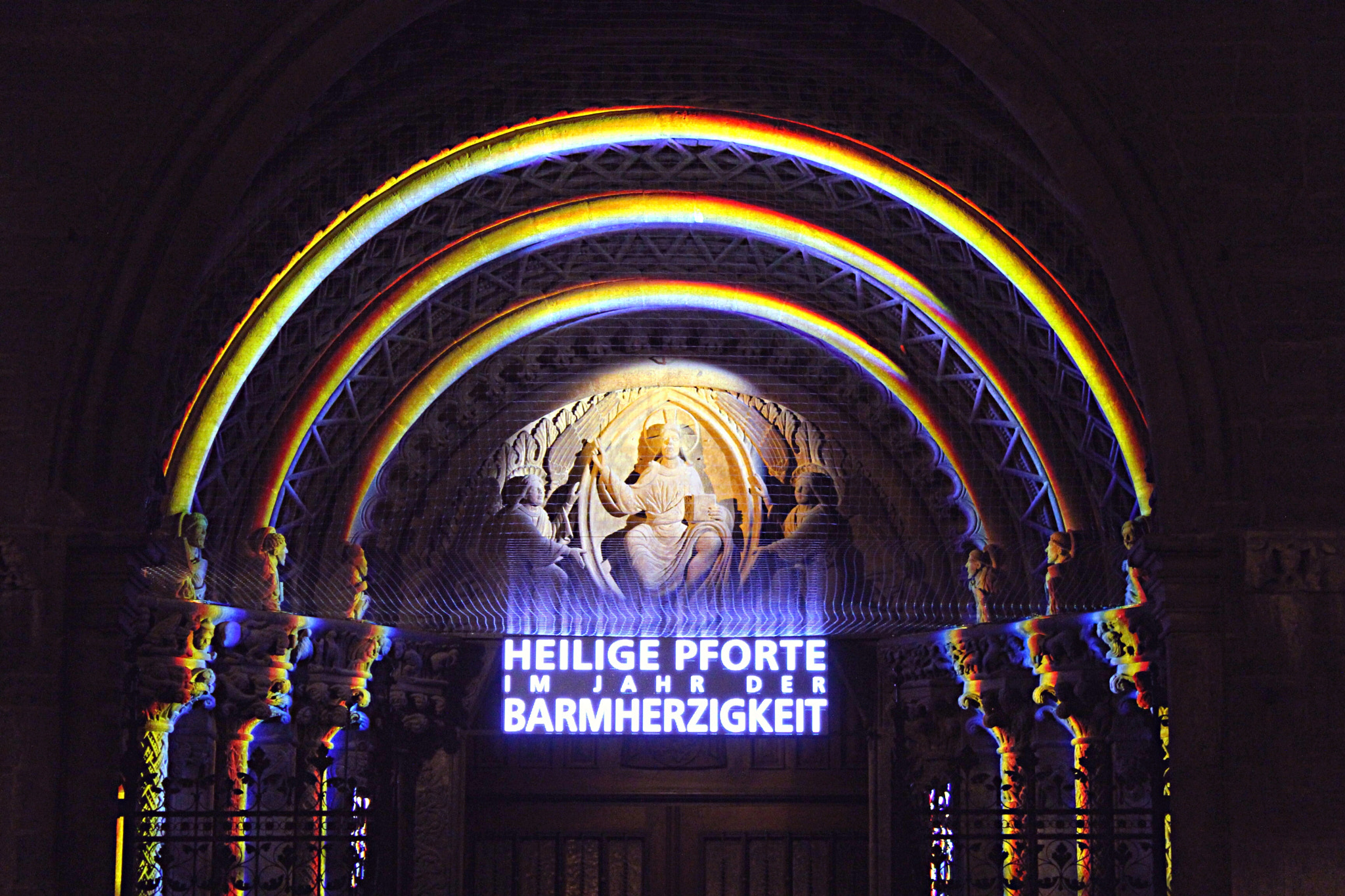 Canon EF-S 18-55mm F3.5-5.6 III sample photo. Jesus under the rainbow photography