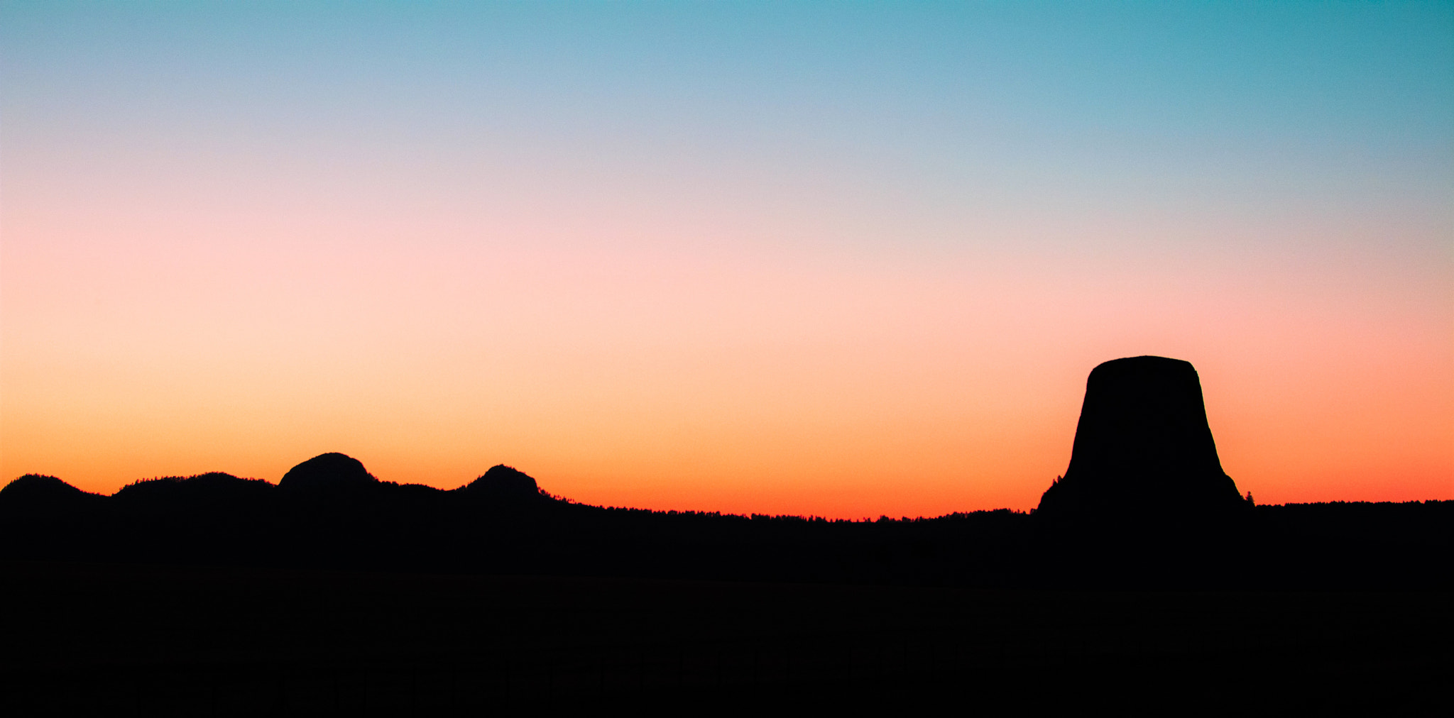 Nikon D7100 sample photo. Sunset on devils tower photography