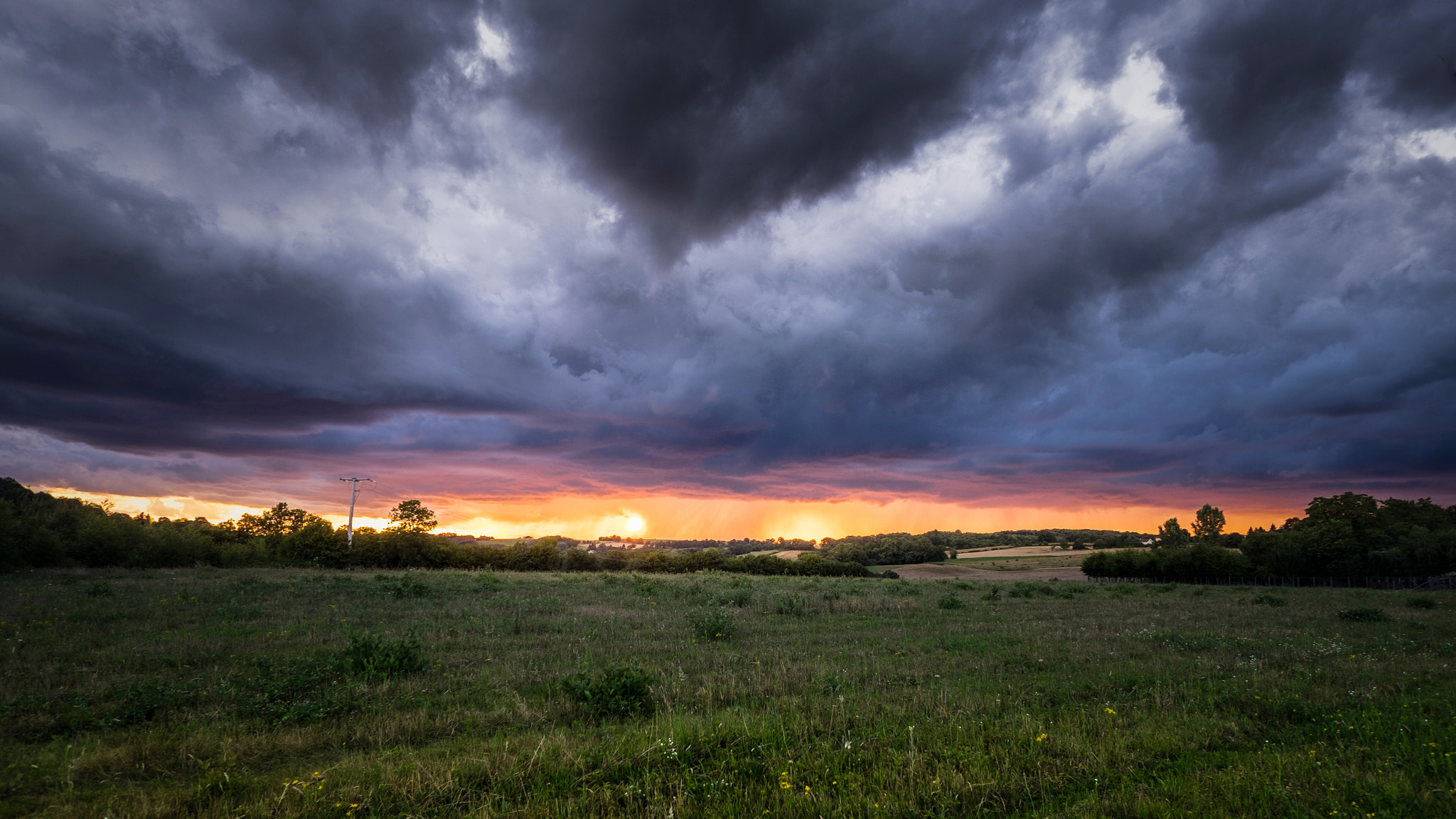 ZEISS Touit 12mm F2.8 sample photo. Sunset in isère, france photography