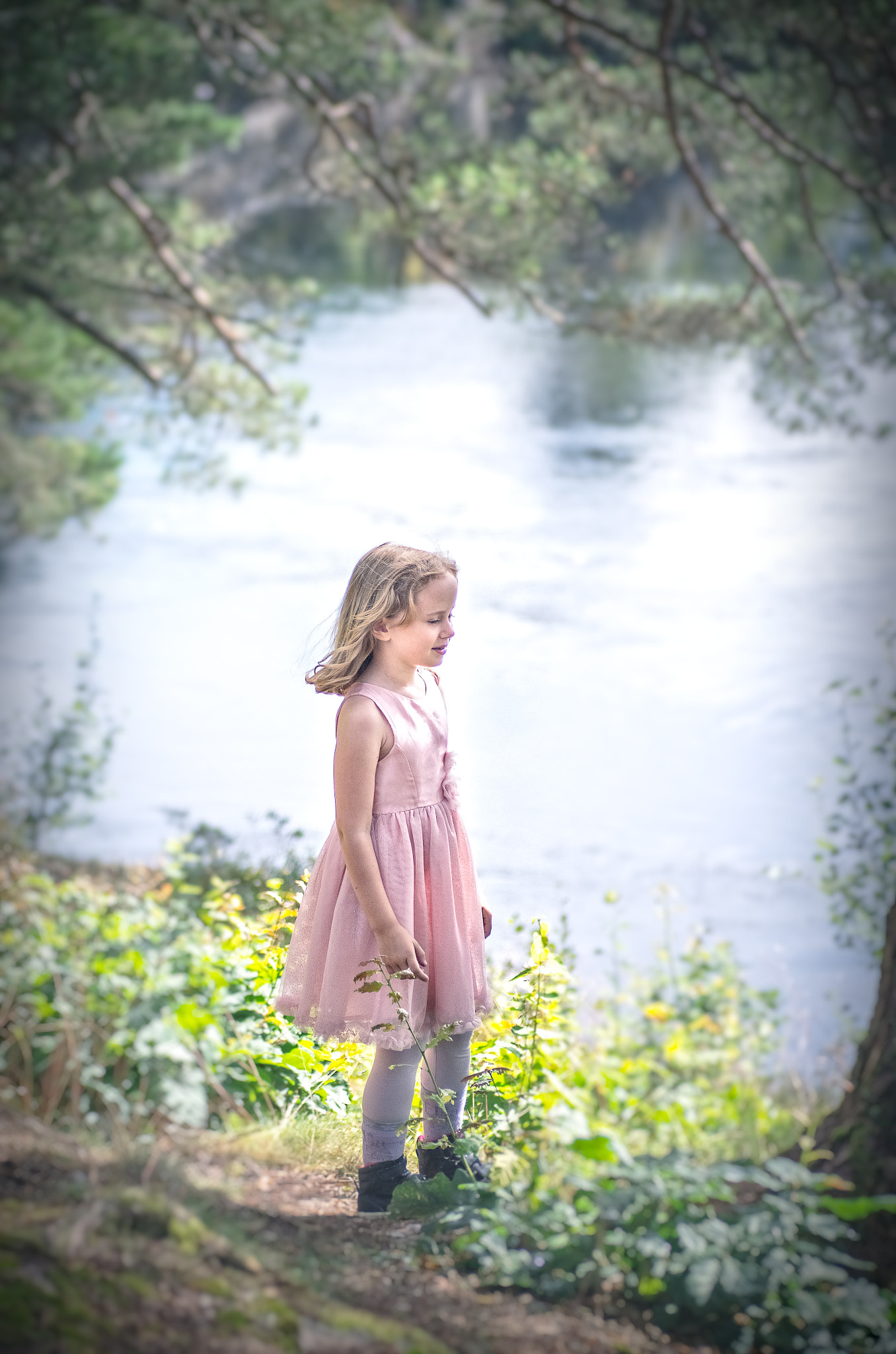Pentax K-5 II sample photo. Natalie by the river photography