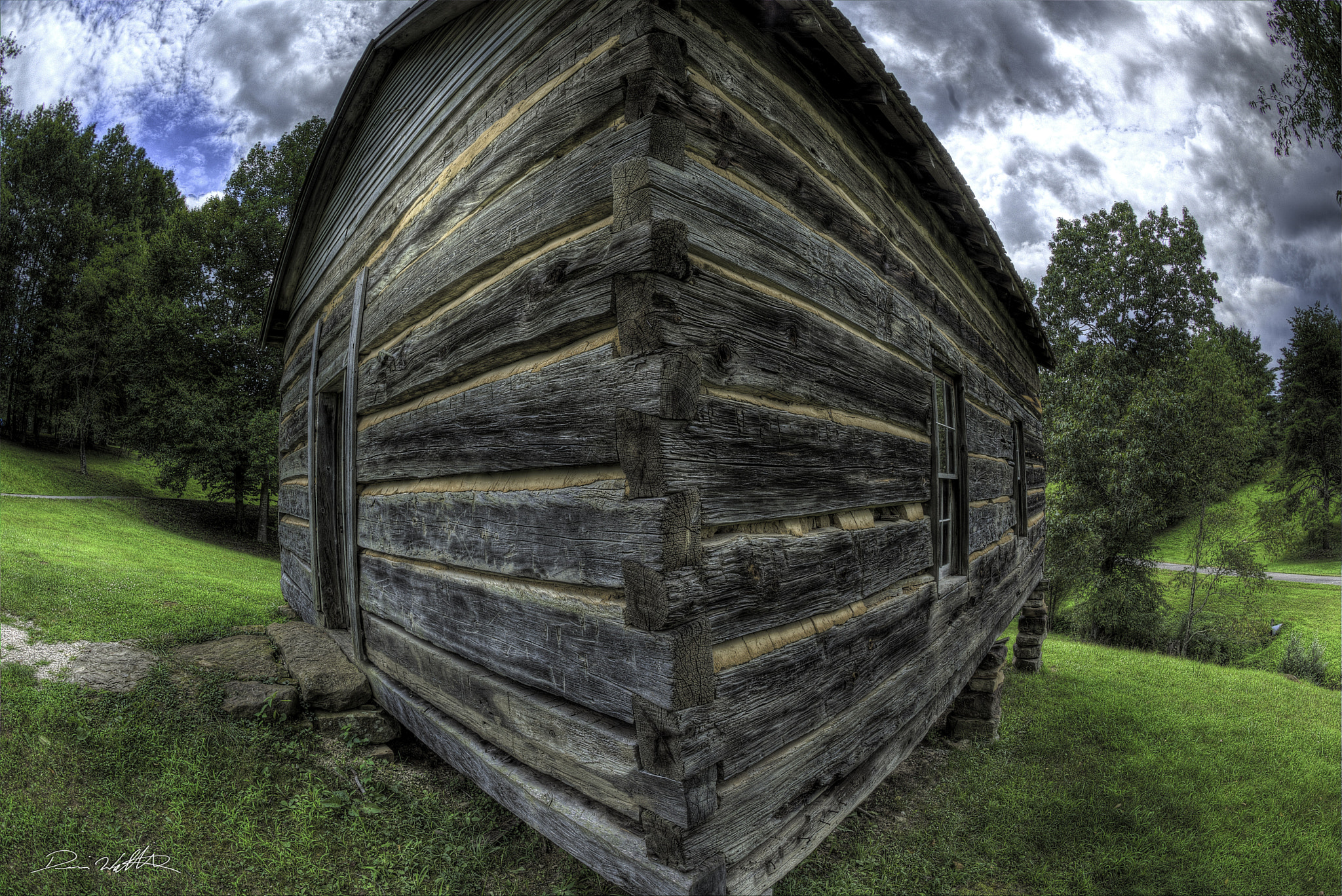 Nikon D810 + Nikon AF Fisheye-Nikkor 16mm F2.8D sample photo. One room school house corner,t. home place paintsville ky. photography