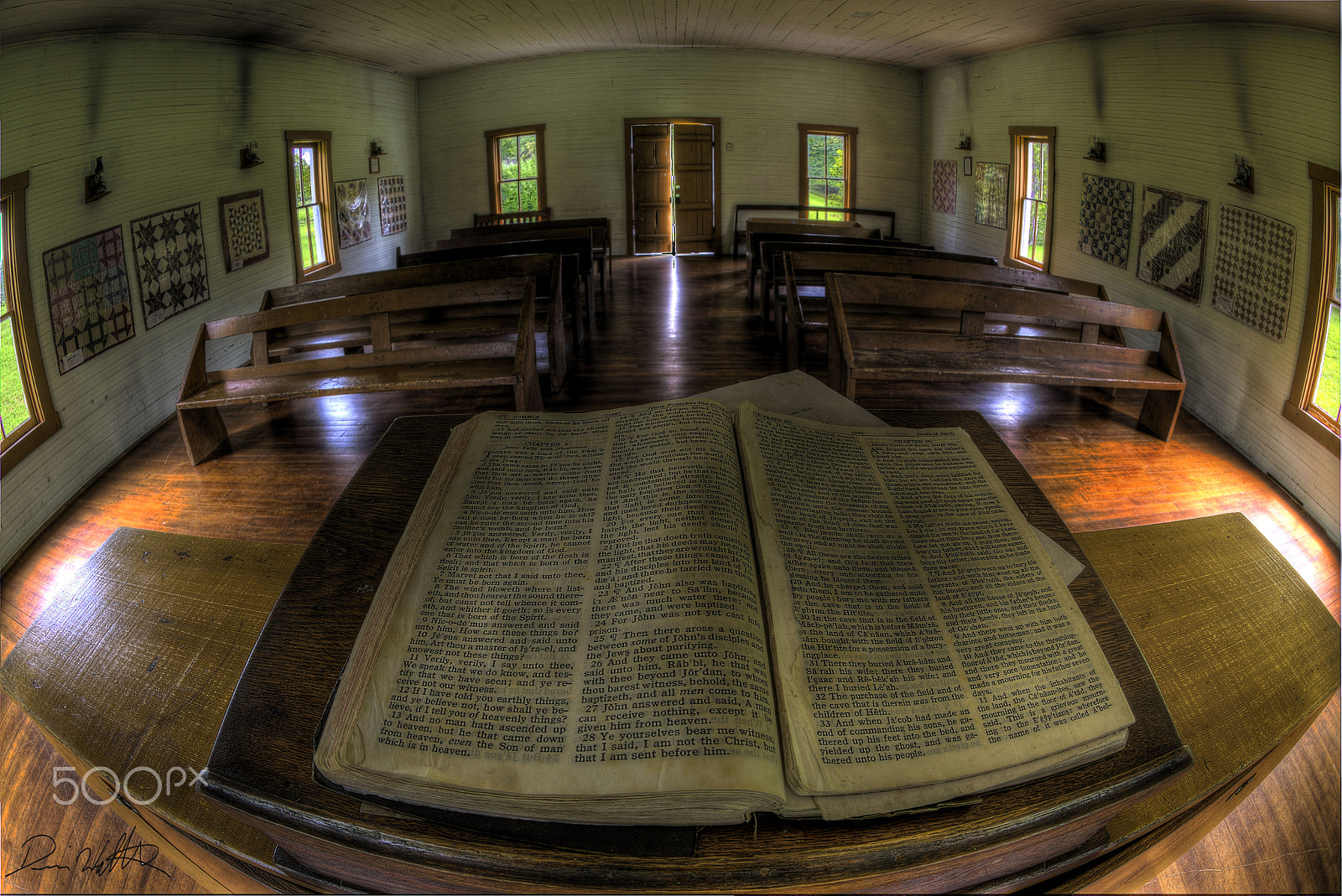 Nikon D810 + Nikon AF Fisheye-Nikkor 16mm F2.8D sample photo. Church looking out,t. home place paintsville ky. photography