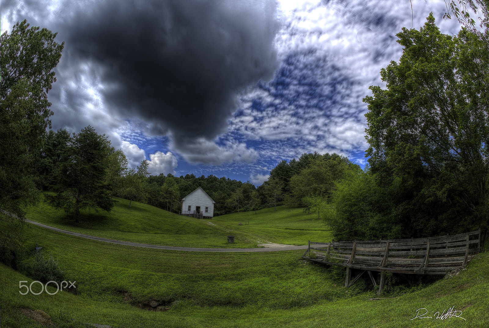 Nikon D810 + Nikon AF Fisheye-Nikkor 16mm F2.8D sample photo. Old church mt. home place paintsville ky. photography