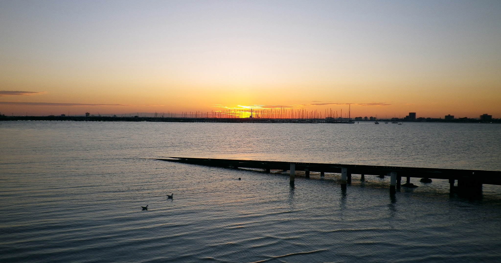 Pentax Optio H90 sample photo. St kilda pier, melbourne at sunset photography