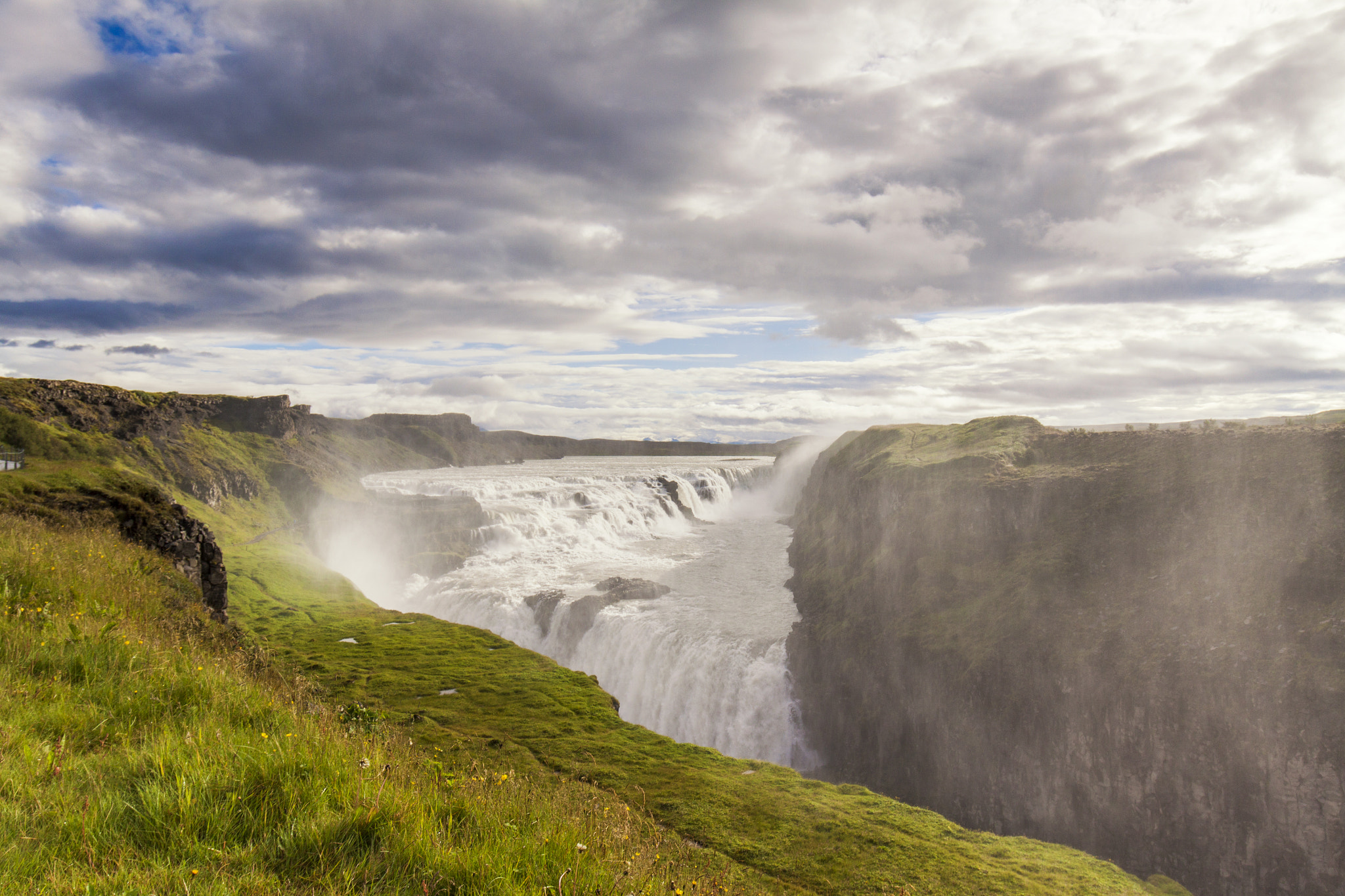 Canon EOS 50D + Canon EF 16-35mm F4L IS USM sample photo. The power of gullfoss! photography
