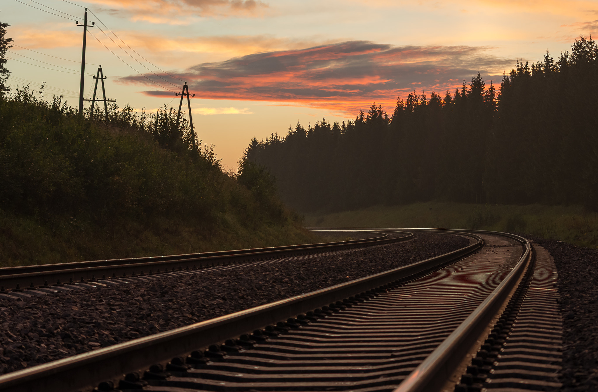 Pentax K-5 II sample photo. Railway photography