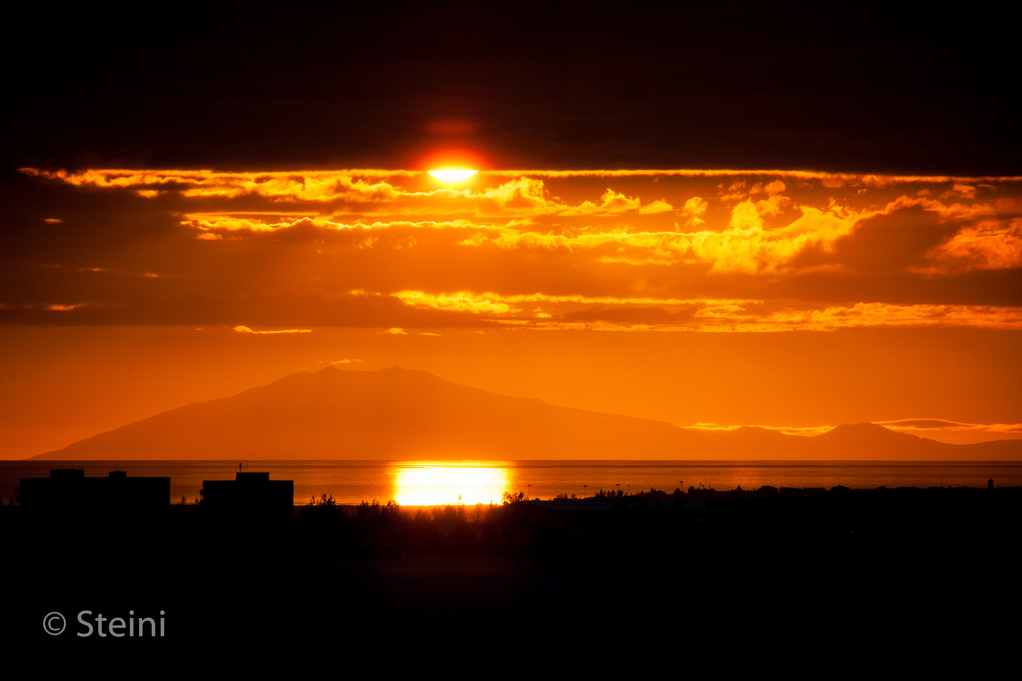 Canon EF 70-200mm F2.8L USM sample photo. Sunset over snæfellsjökull photography