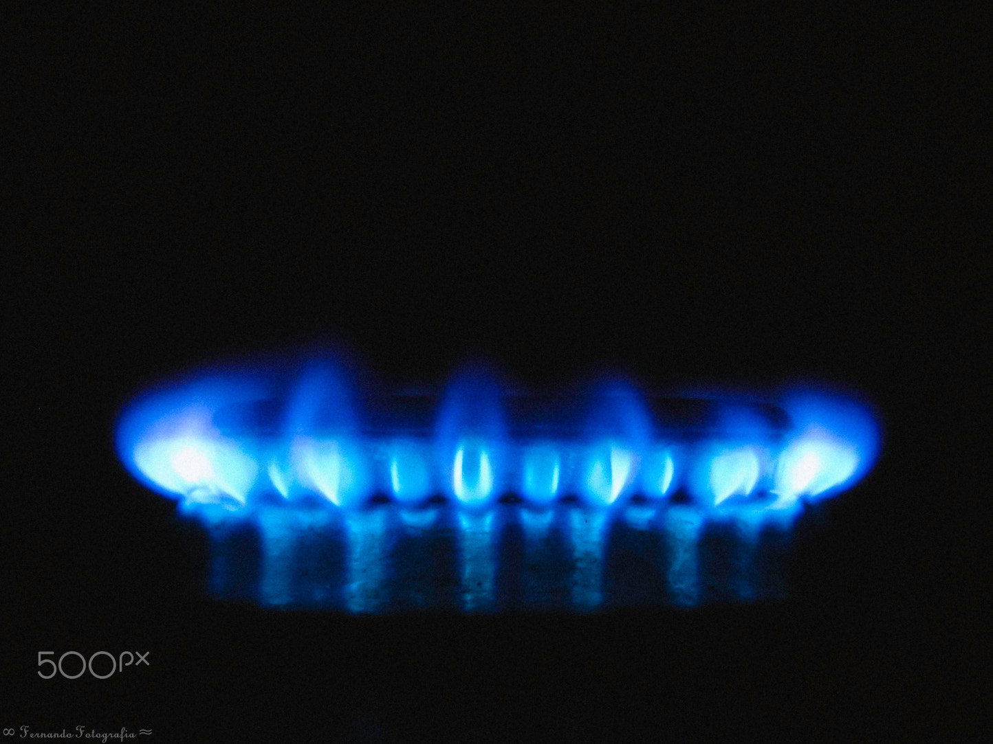 Olympus FE310,X840,C530 sample photo. Blue flame. photography