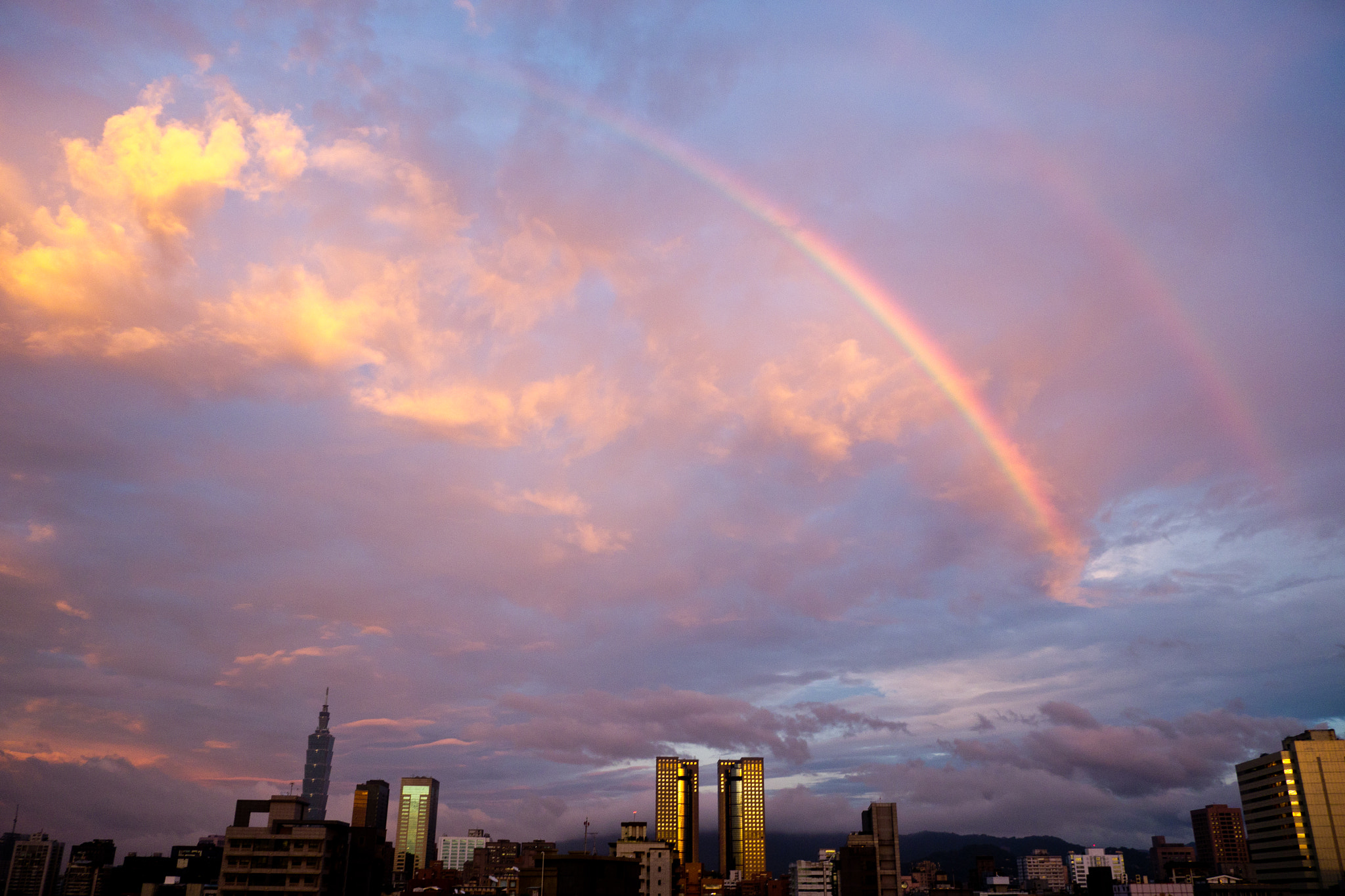 Panasonic Lumix DMC-GH2 sample photo. November rainbows, taipei photography