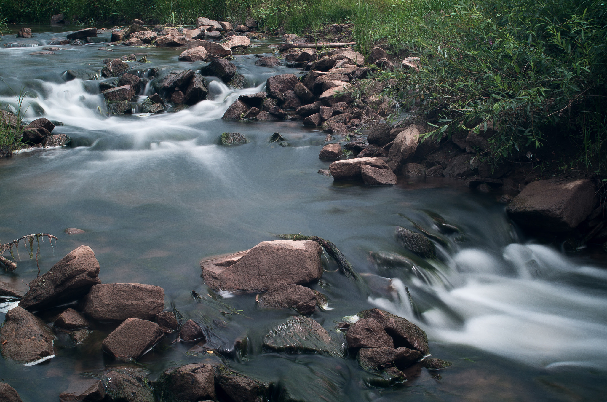 Pentax K-30 sample photo. Long exposure river photography