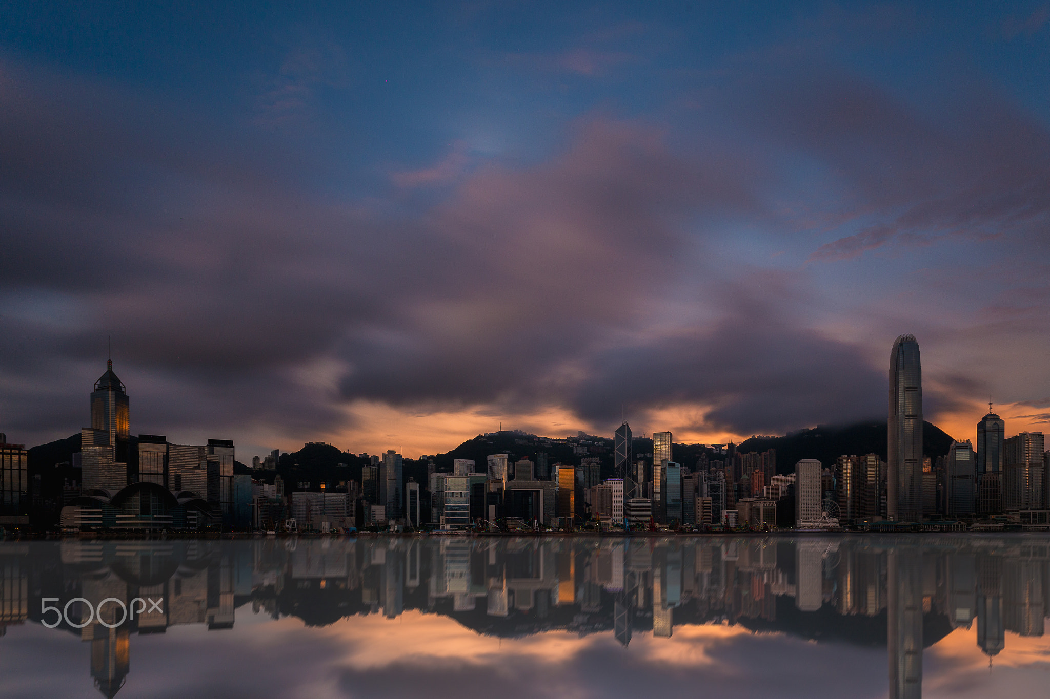 Hong Kong on sunrise time