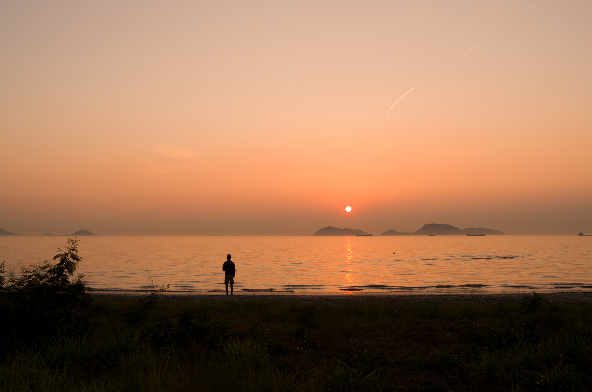 Leica X-E (TYP 102) sample photo. A man with the sunset photography
