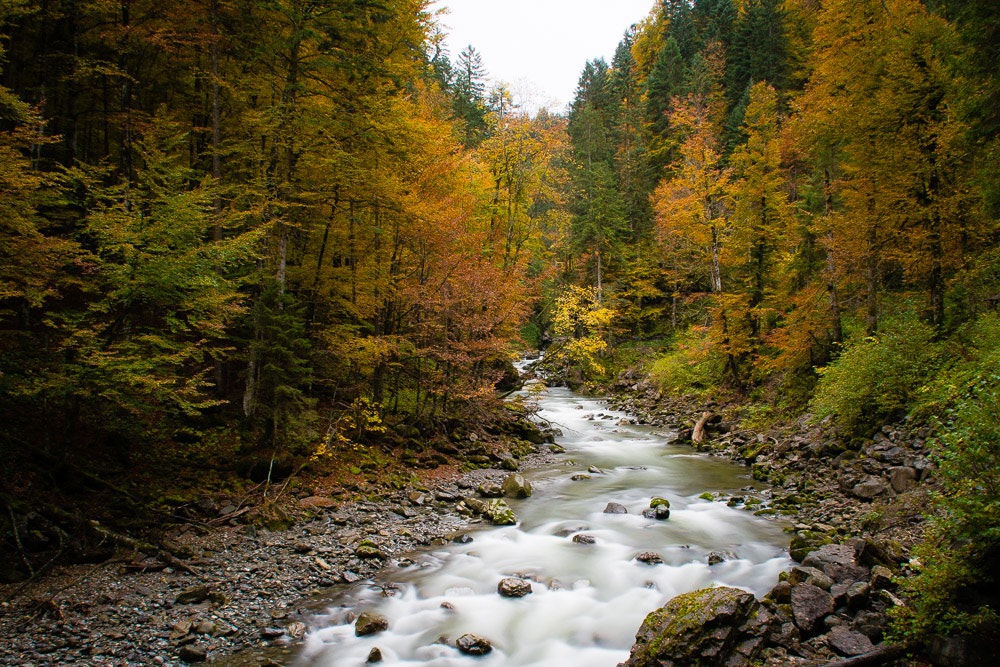 Olympus OM-D E-M5 sample photo. Breitachklamm photography