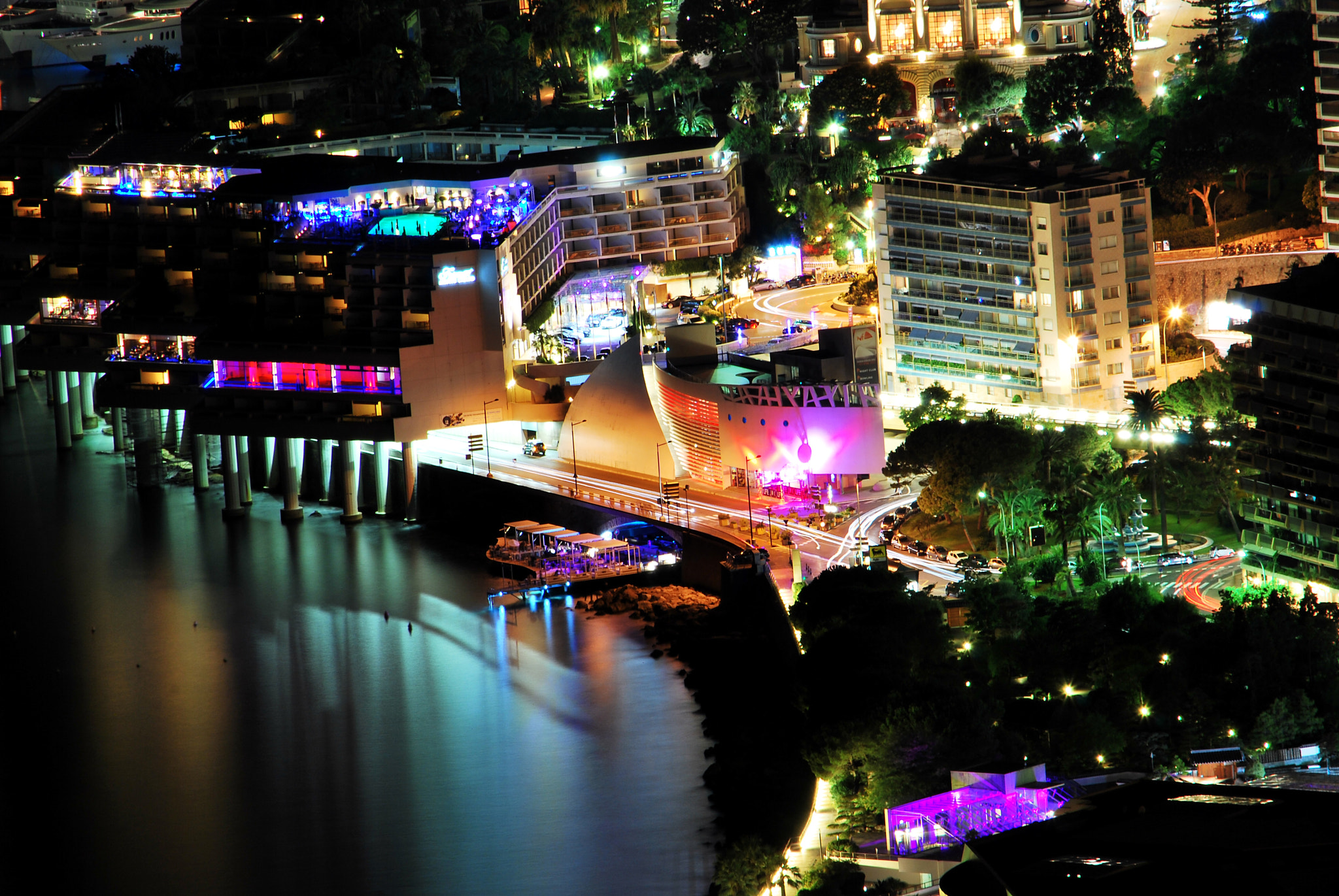 Nikon D60 sample photo. Monaco night life photography