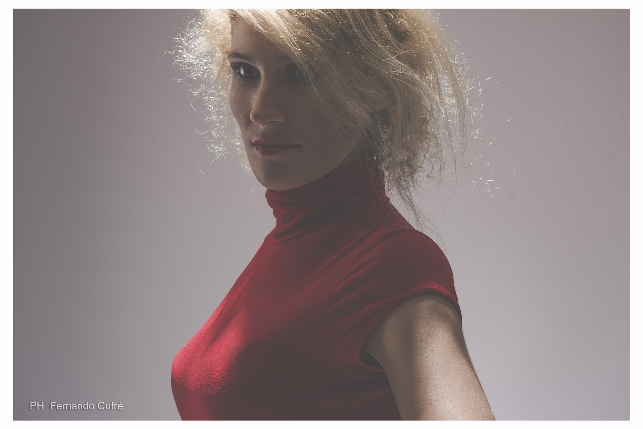 Canon EOS 40D + Canon EF 50mm F1.8 II sample photo. Red woman photography