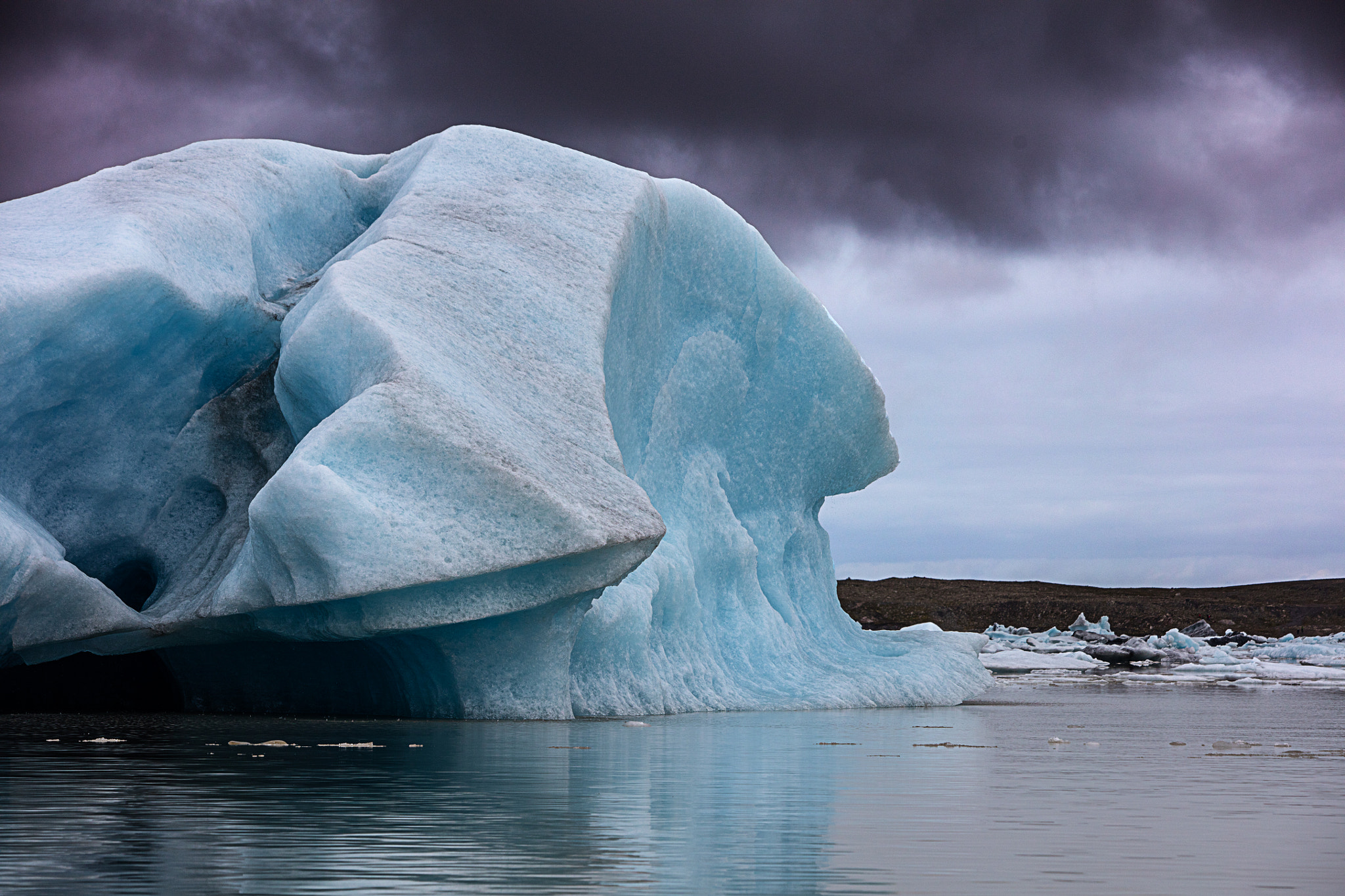 Canon EF 70-200mm F2.8L IS USM sample photo. Cold ice photography