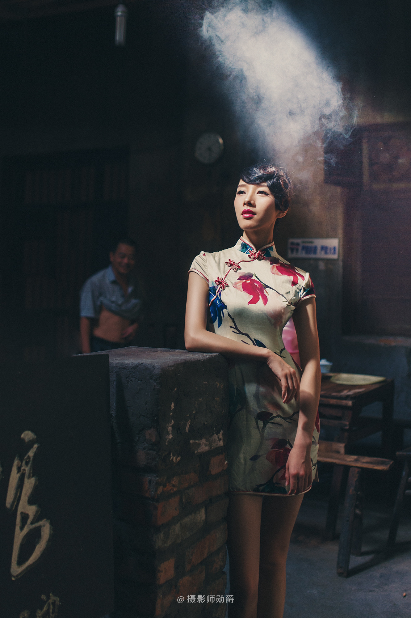 Nikon Df + Sigma 35mm F1.4 DG HSM Art sample photo. 交通茶馆-旗袍 photography