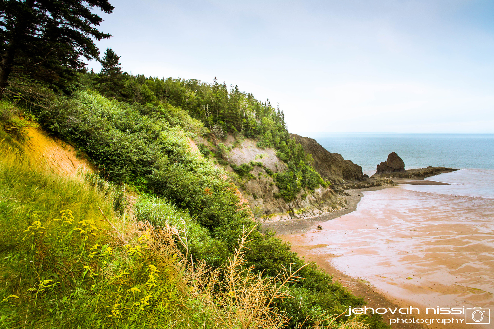 Canon EOS 450D (EOS Rebel XSi / EOS Kiss X2) sample photo. Five islands ns bay of fundy enhanced with logo photography