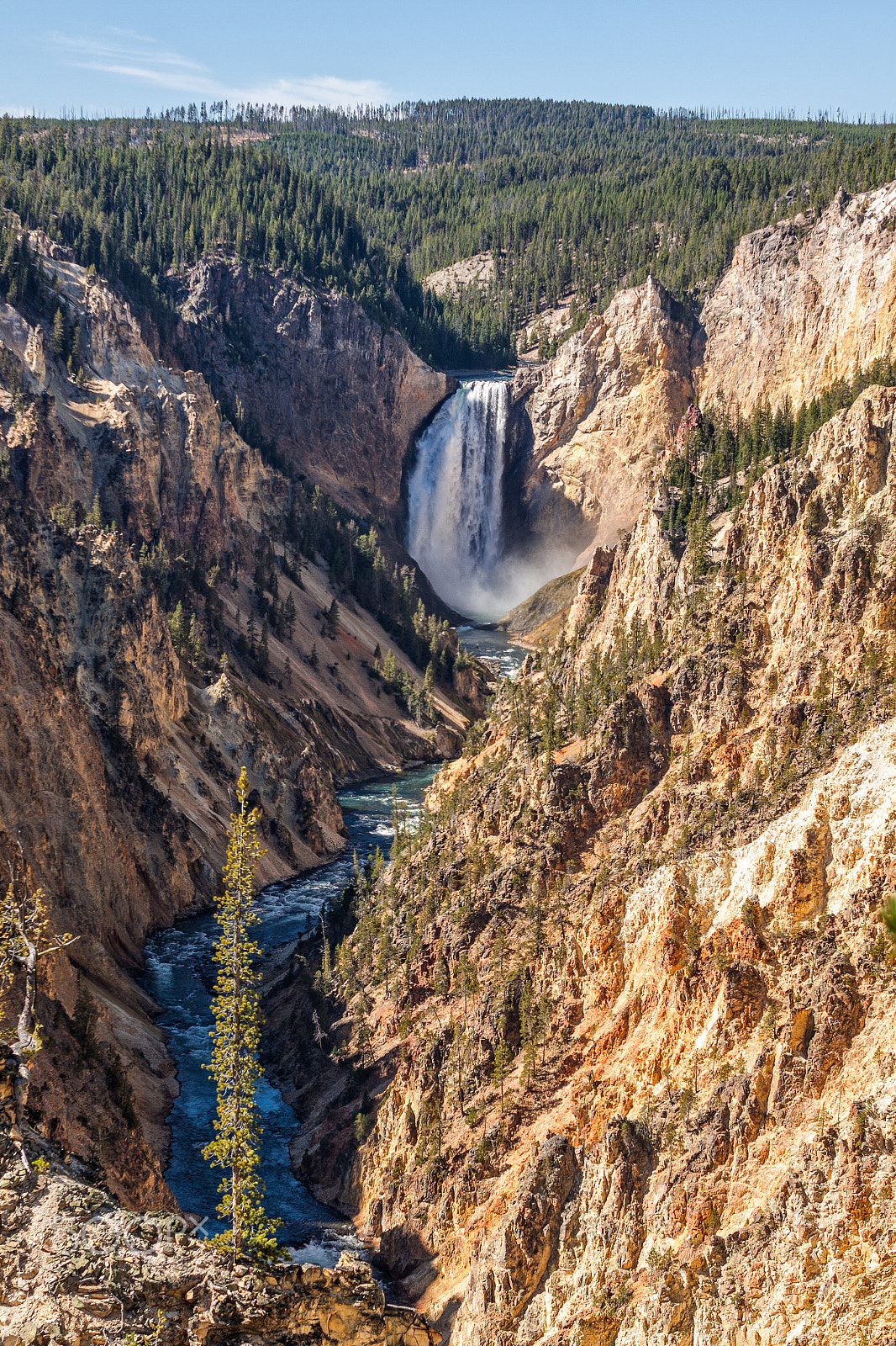 Canon EOS 50D + EF28-70mm f/2.8L USM sample photo. Yellowstone falls photography