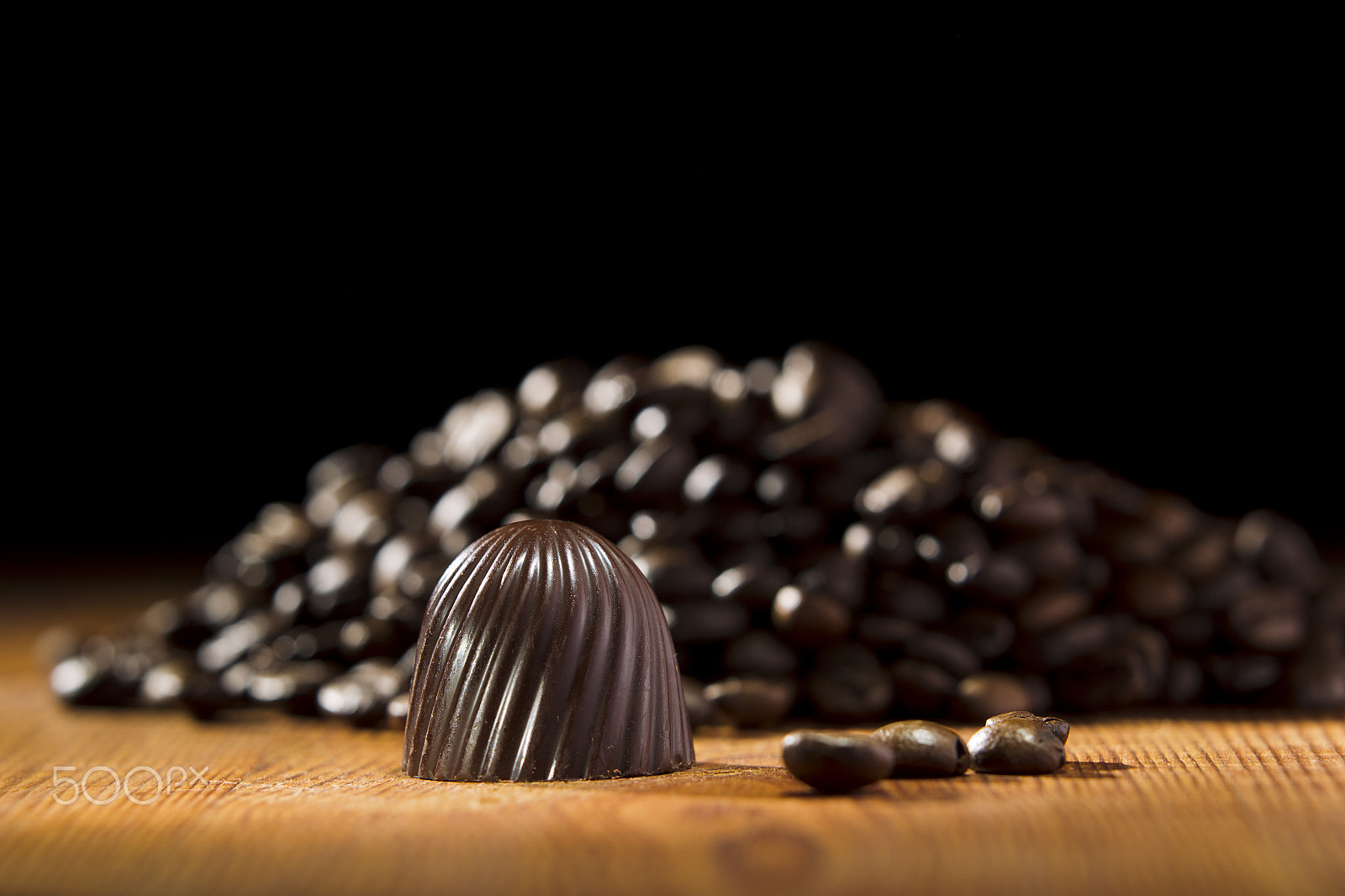 Canon EOS-1D Mark IV sample photo. Chocolate candy and coffee beans photography
