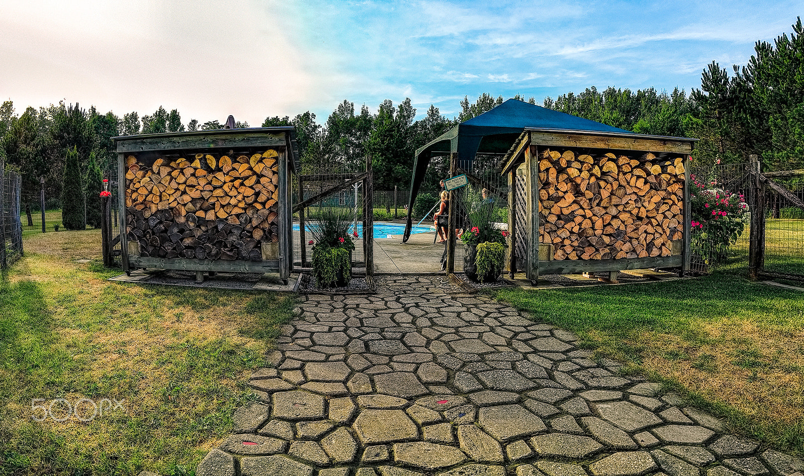 Canon EF 8-15mm F4L Fisheye USM sample photo. Firewood photography