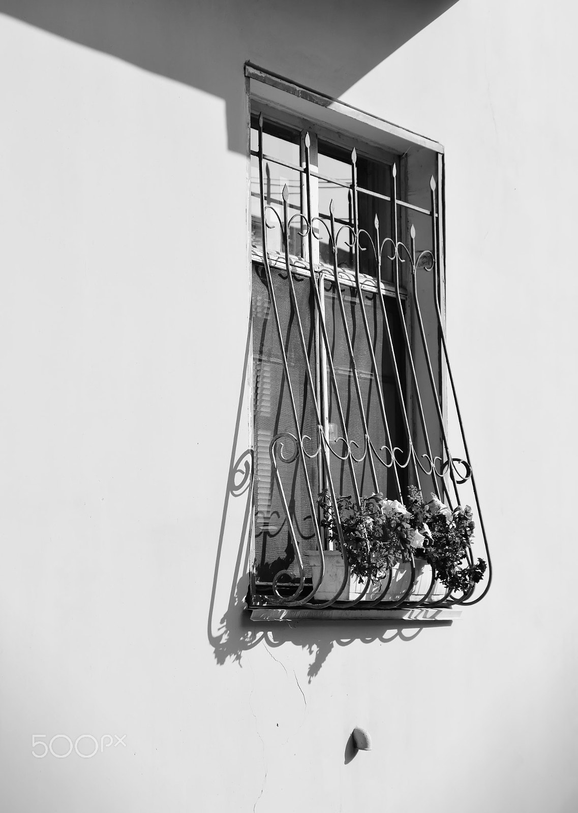 Nikon D7100 + Sigma 24-135mm F2.8-4.5 sample photo. Window - b&w photography