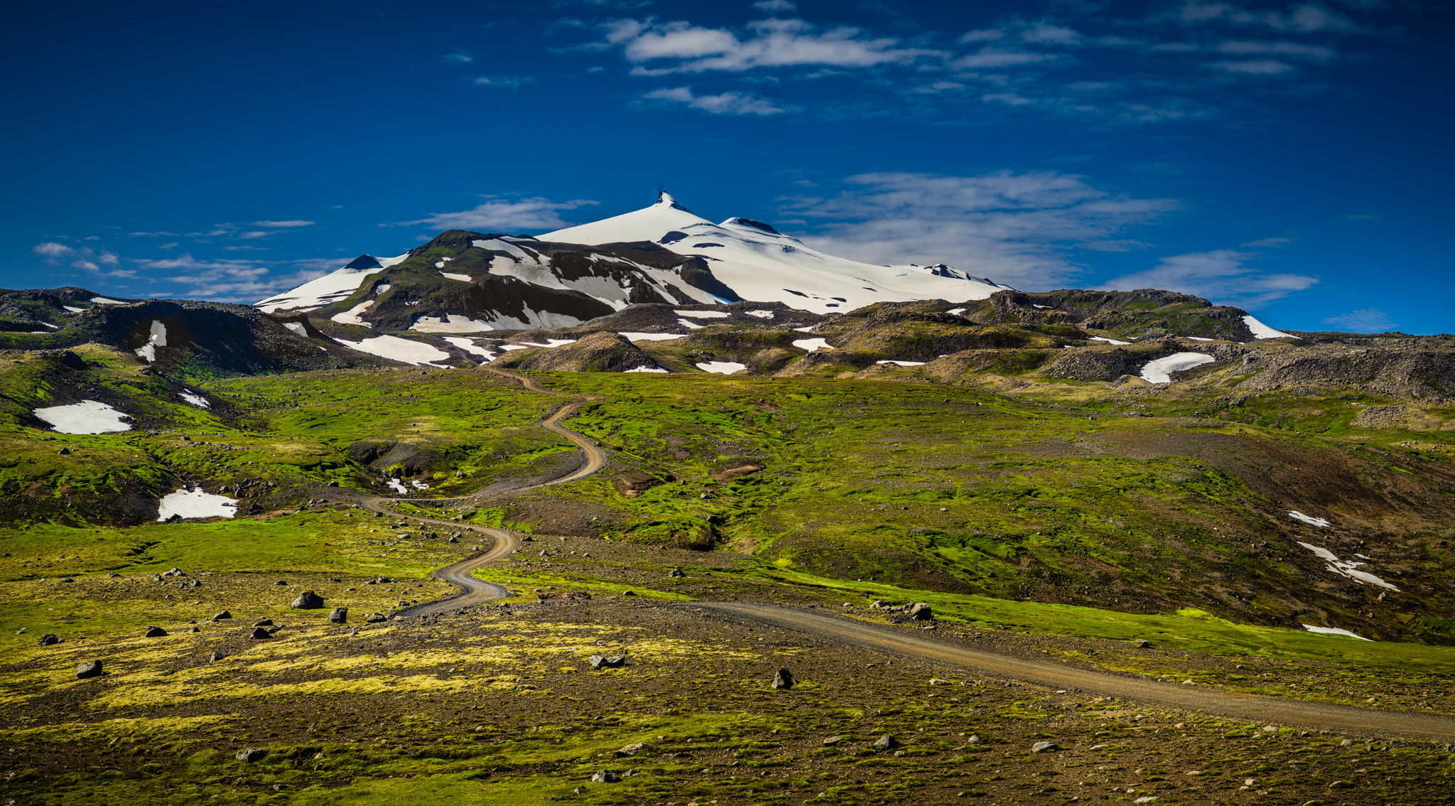 Leica APO-Summicron-M 90mm F2 ASPH sample photo. Iceland: peninsula snæfellsnes - just the volcano, a mountain-road and me :-))) photography