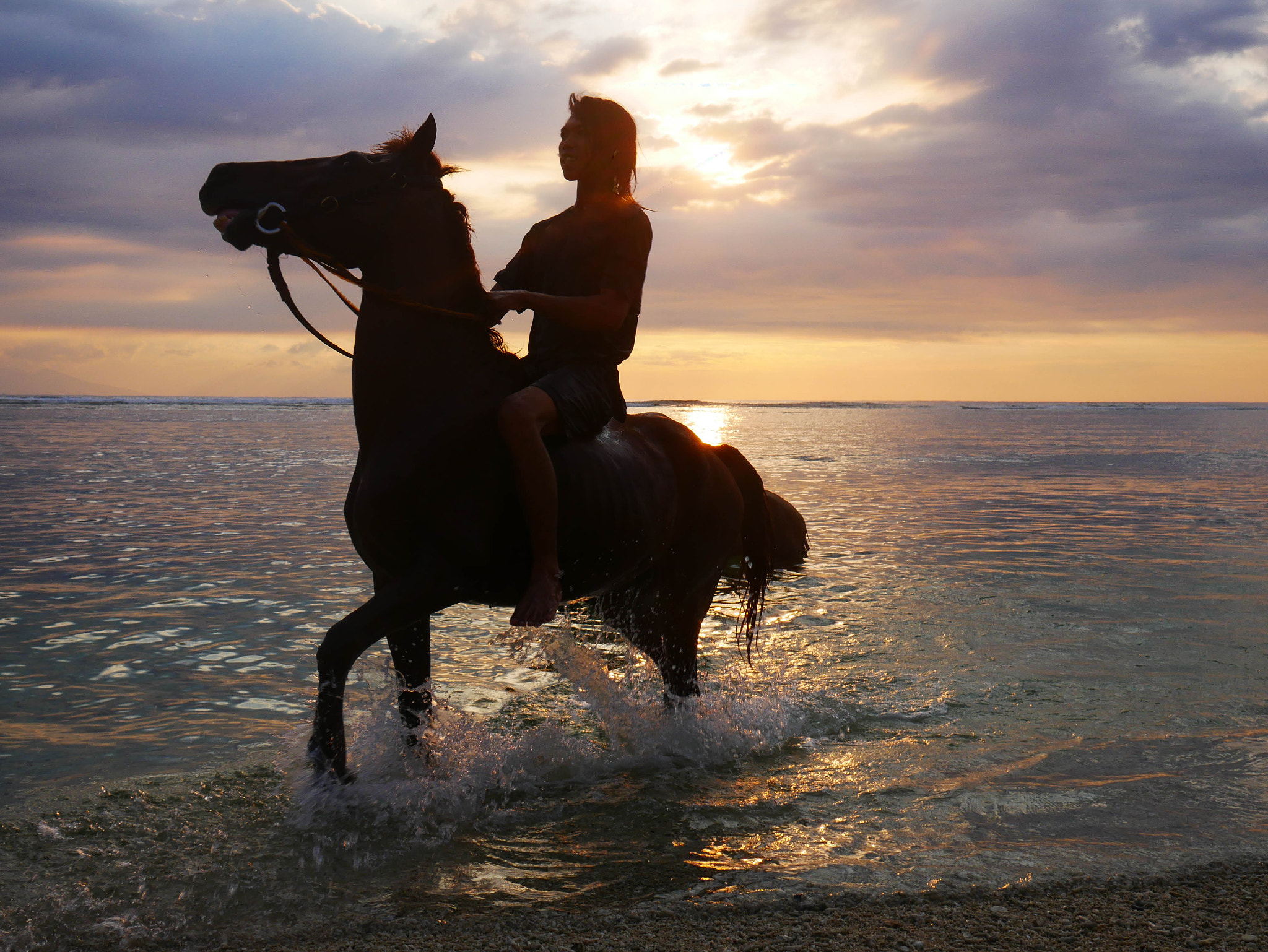 Panasonic DMC-G70 sample photo. Gili islands sunset photography