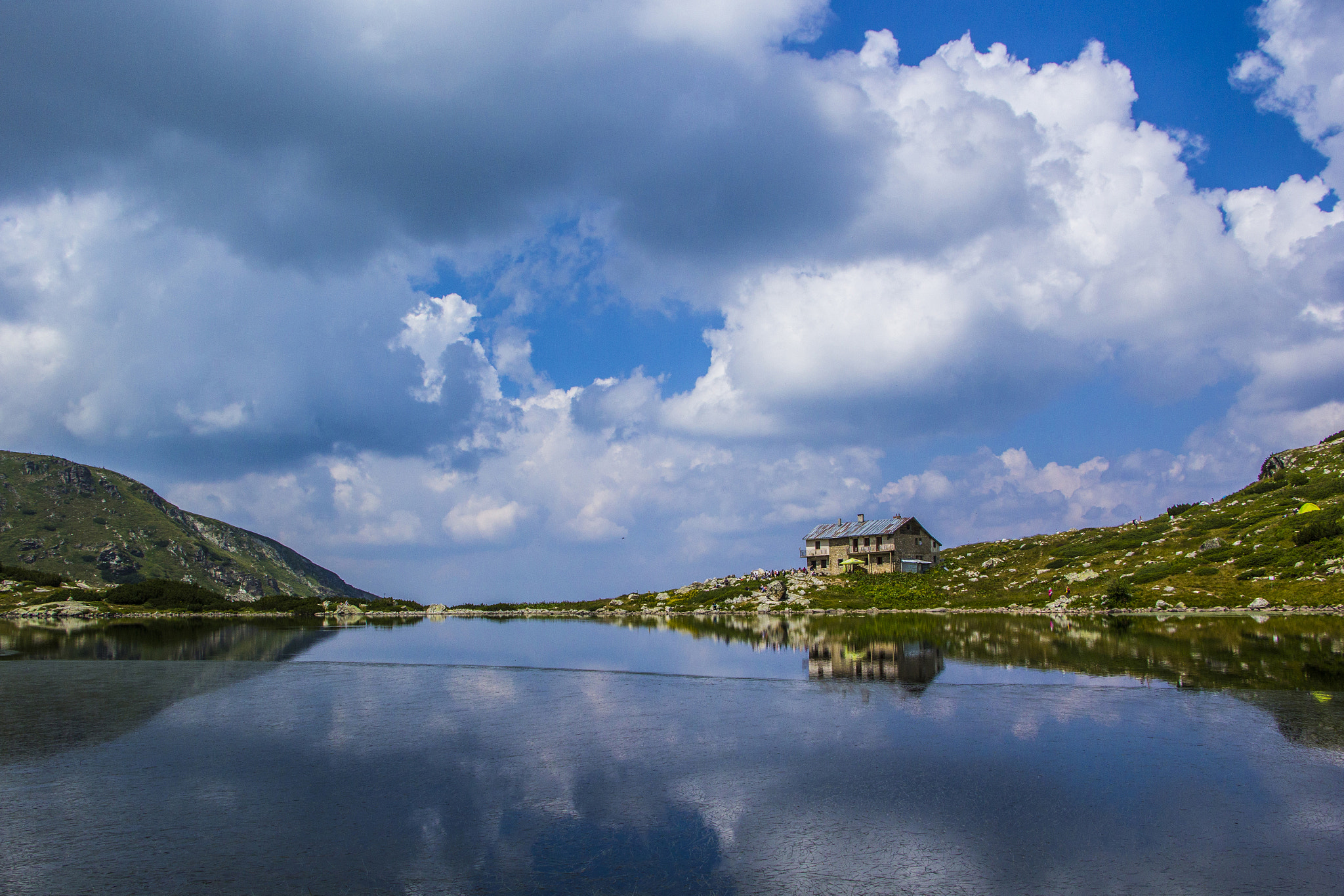 Canon EOS 60D + Canon EF-S 18-135mm F3.5-5.6 IS USM sample photo. View from the fish lake, rila mountain, bulgaria photography