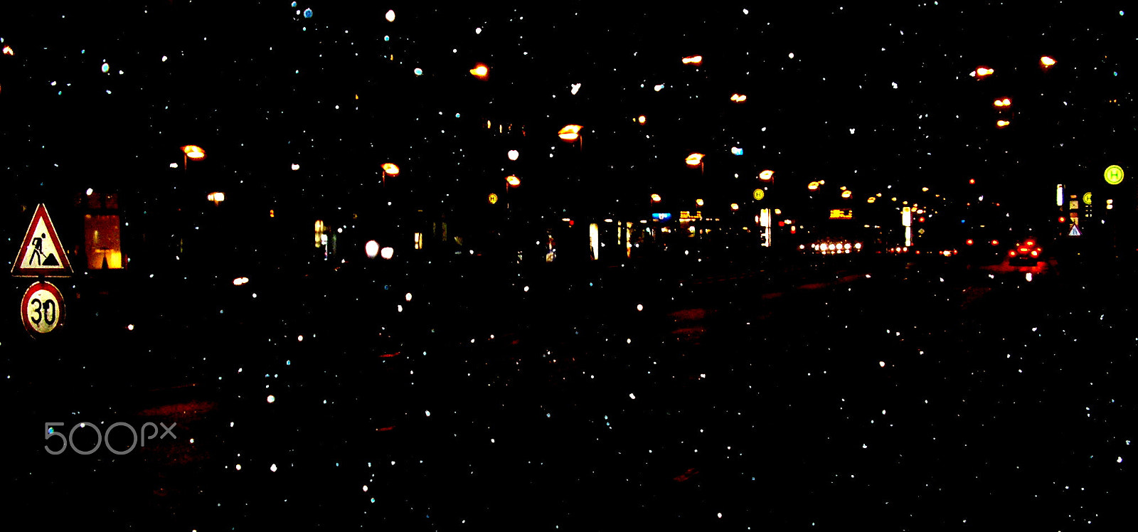Olympus X100,D540Z,C310Z sample photo. Snowy night, berlin photography
