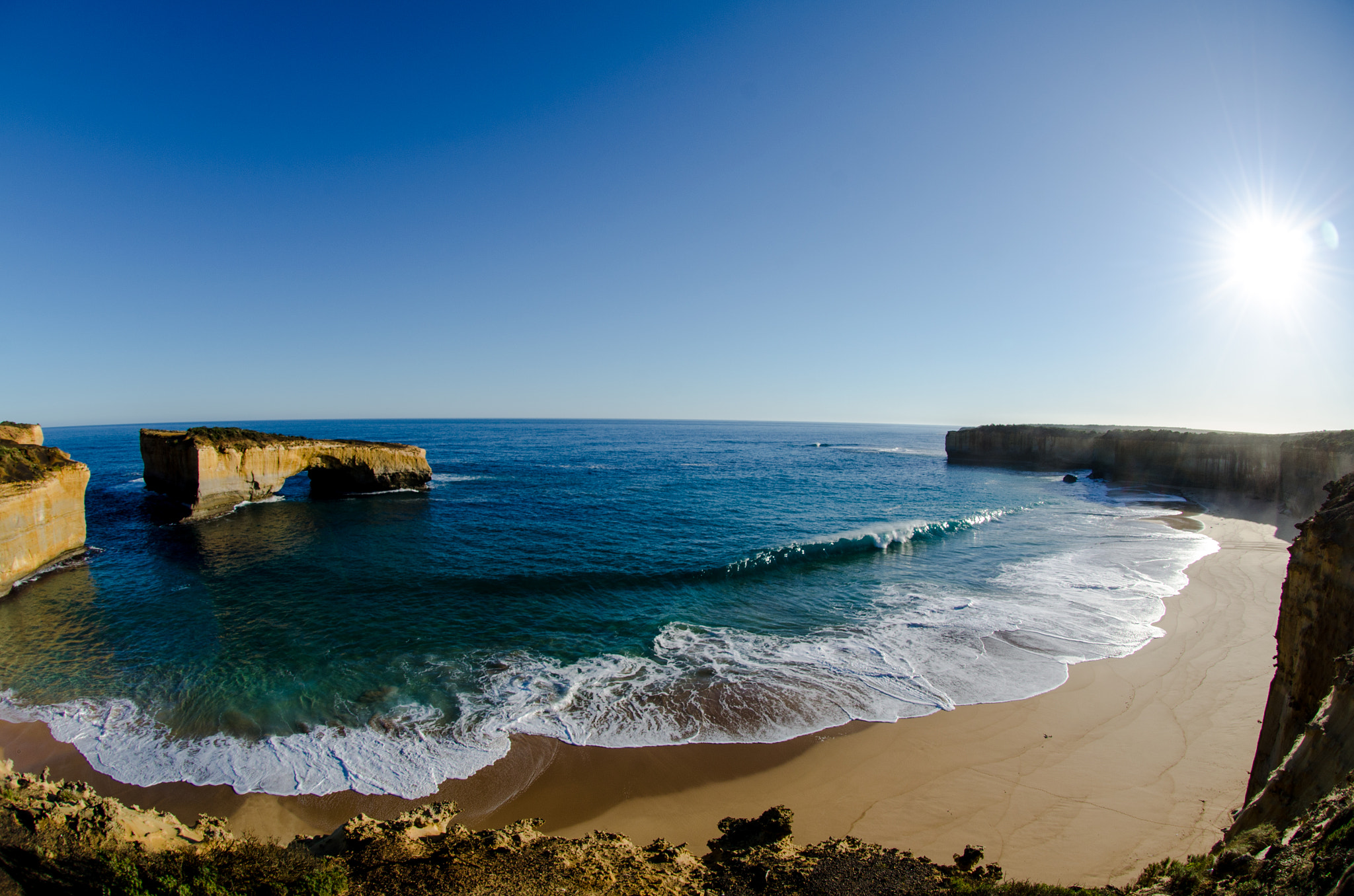 Nikon AF DX Fisheye-Nikkor 10.5mm F2.8G ED sample photo. Aus great ocean road photography
