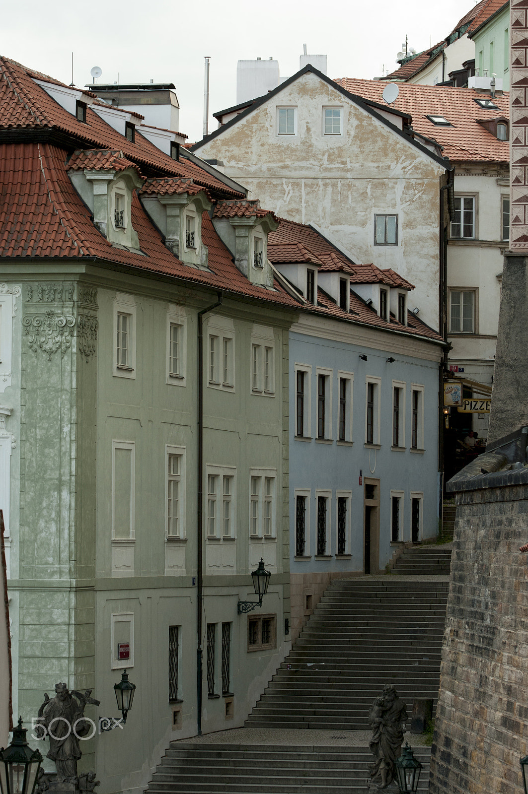 Pentax K20D sample photo. Prague old town photography