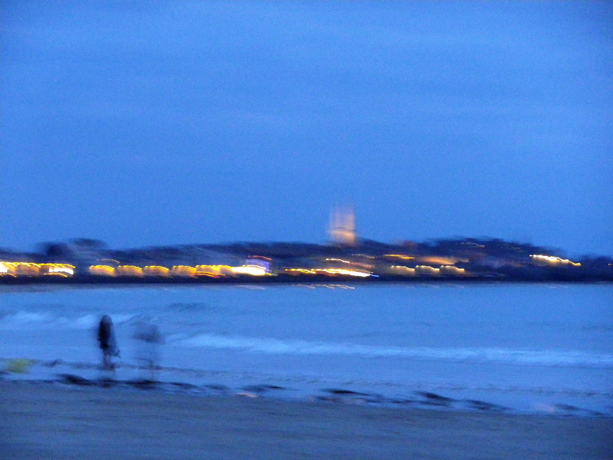 Pentax Optio RZ18 sample photo. Nuit tombée sur la plage.... photography