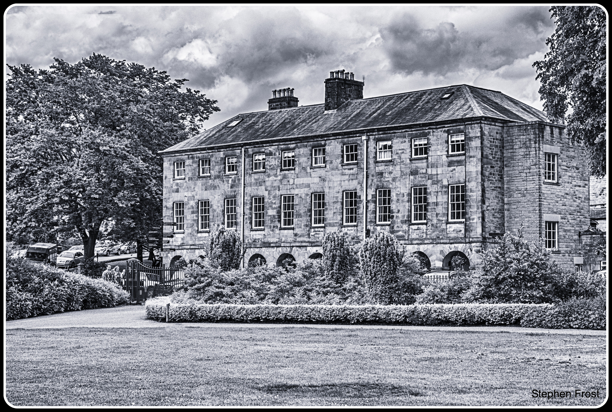 Nikon D7100 + Sigma 24-70mm F2.8 EX DG Macro sample photo. Building situated opposite the buxton opera house. the view is from buxton park. derbyshire uk photography