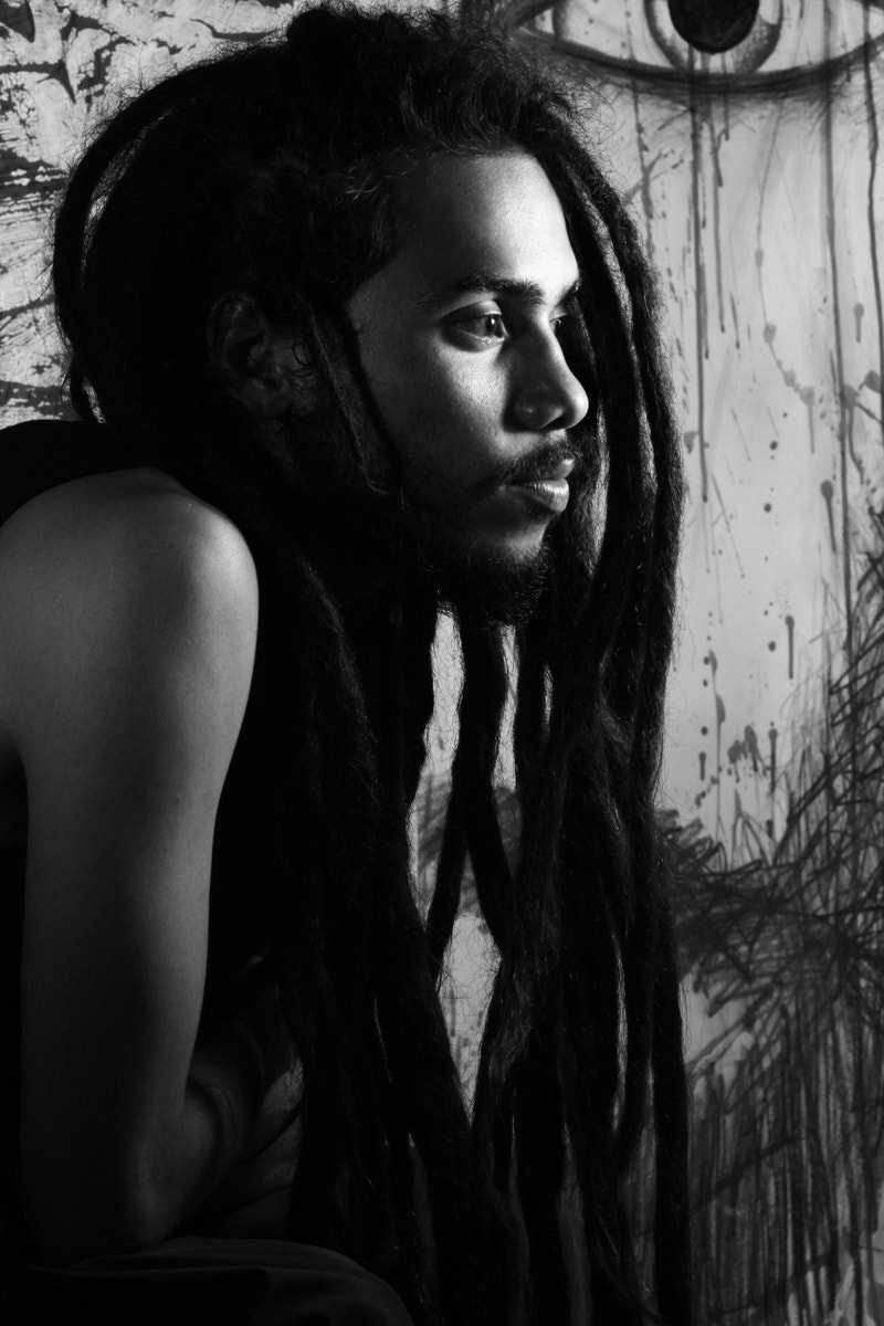 Canon EF 75-300mm f/4-5.6 USM sample photo. Rastaman portrait photography