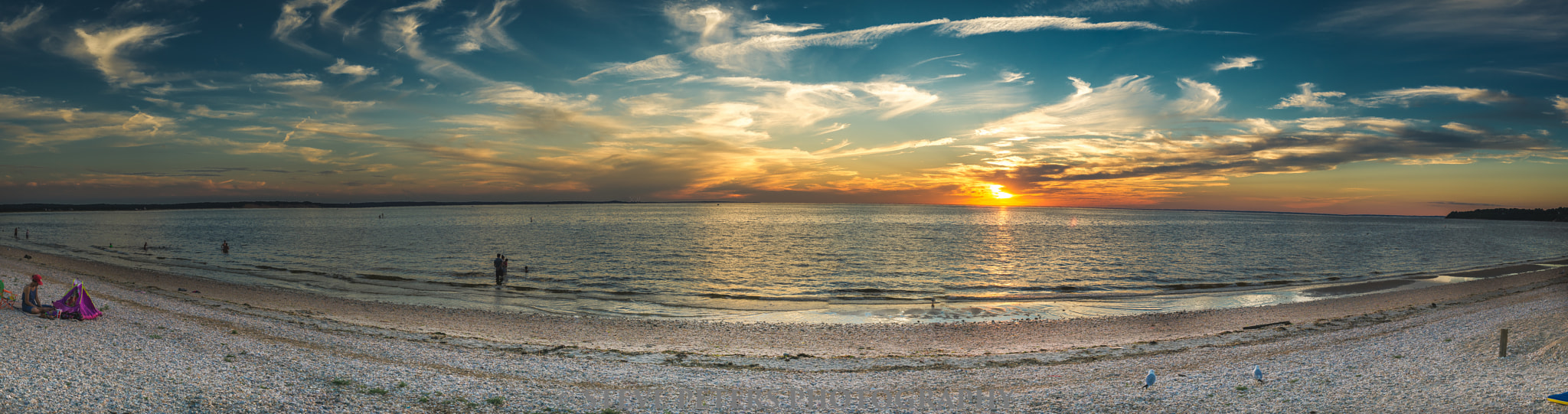 Sony Alpha DSLR-A850 + Sigma 17-70mm F2.8-4.5 (D) sample photo. Sunset pano-long island photography