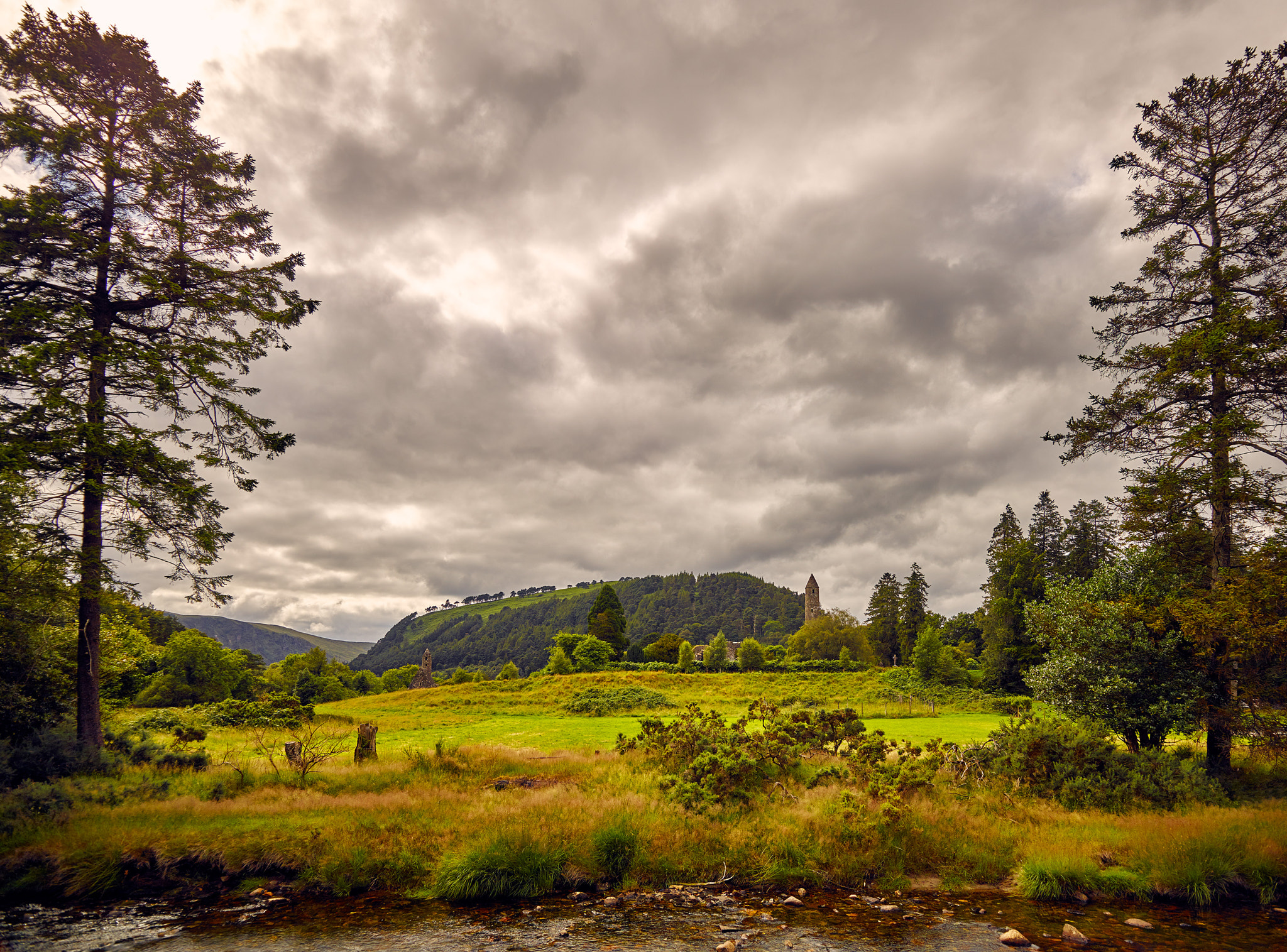 Phase One IQ260 sample photo. Glendalough - st. kevin's monastery photography