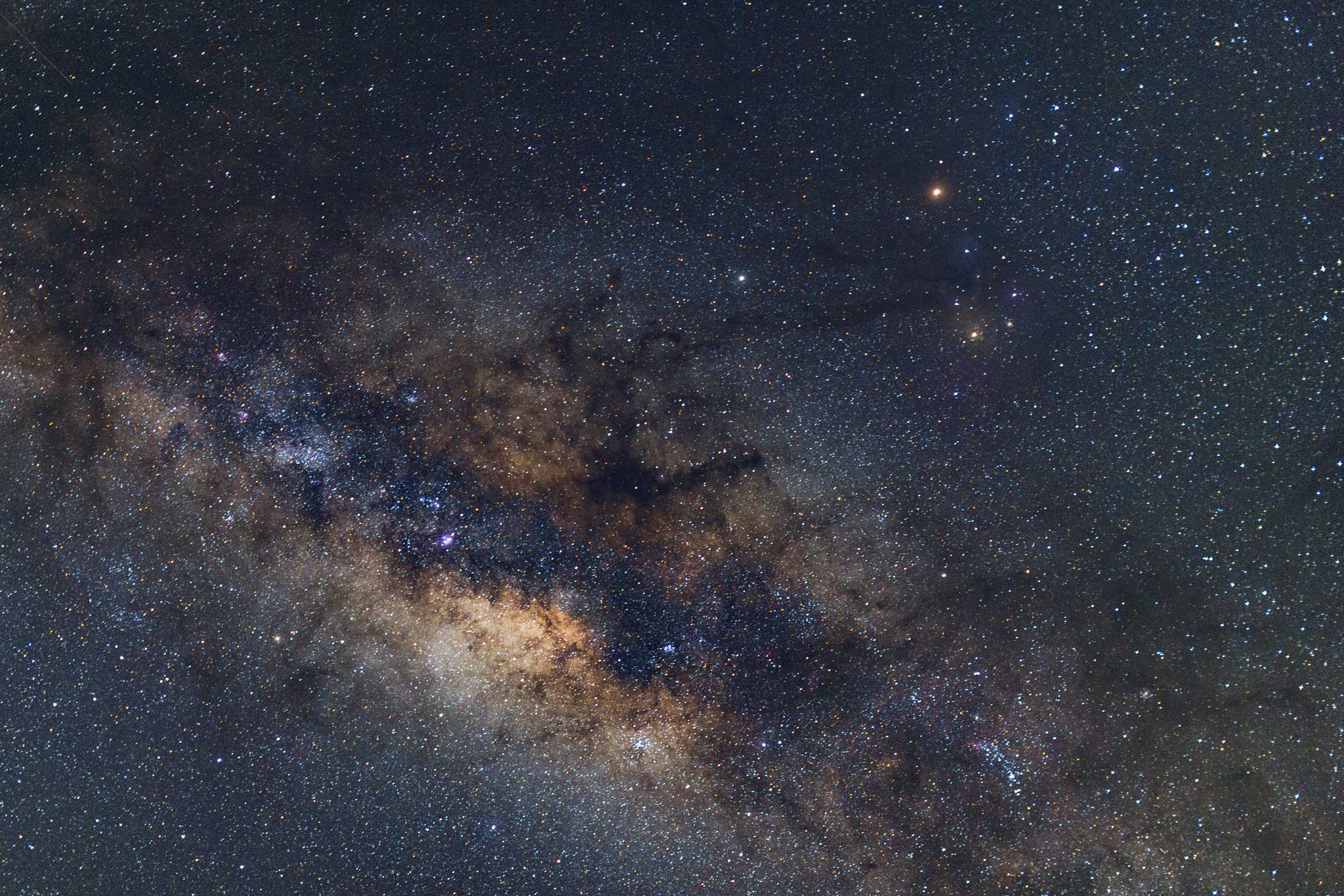 Nikon Df + Sigma 35mm F1.4 DG HSM Art sample photo. The center of milkyway photography