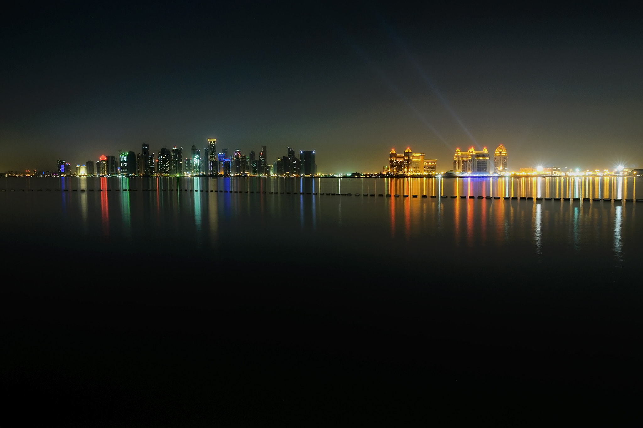 Nikon D300S + Nikon AF-S Nikkor 14-24mm F2.8G ED sample photo. City scape doha - qatar photography