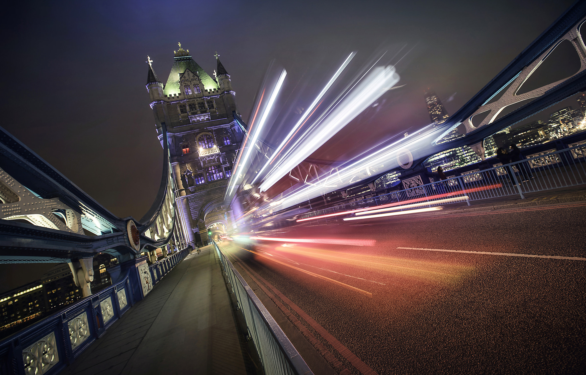 Sony a7R + Canon EF 16-35mm F2.8L II USM sample photo. The lights of tower bridge photography