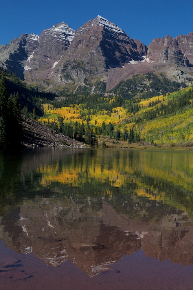 Canon EOS 60D + Canon EF 16-35mm F4L IS USM sample photo. Maroon bells photography
